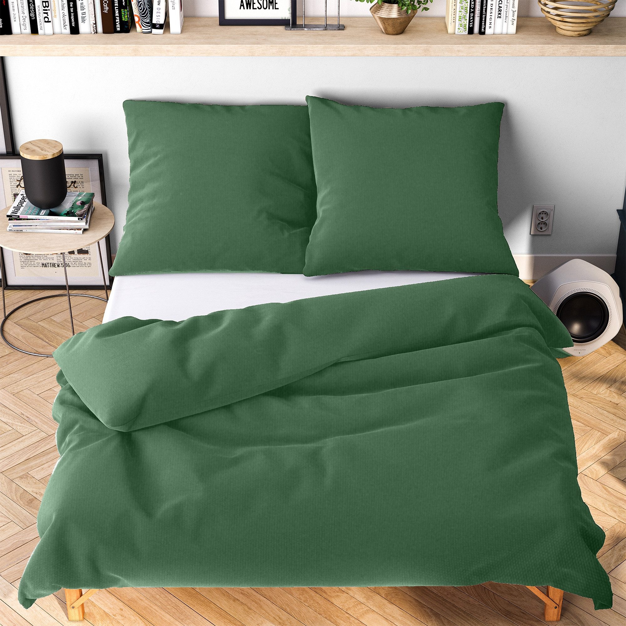 Wolkenfeld Bettwäsche »Allergiker Bettwäsche, unfassbar weich« 2 Stk. tlg. 135x200 cm, 155x220 & Übergrössen I inkl. Kissenbezüge 80x80 I Uni