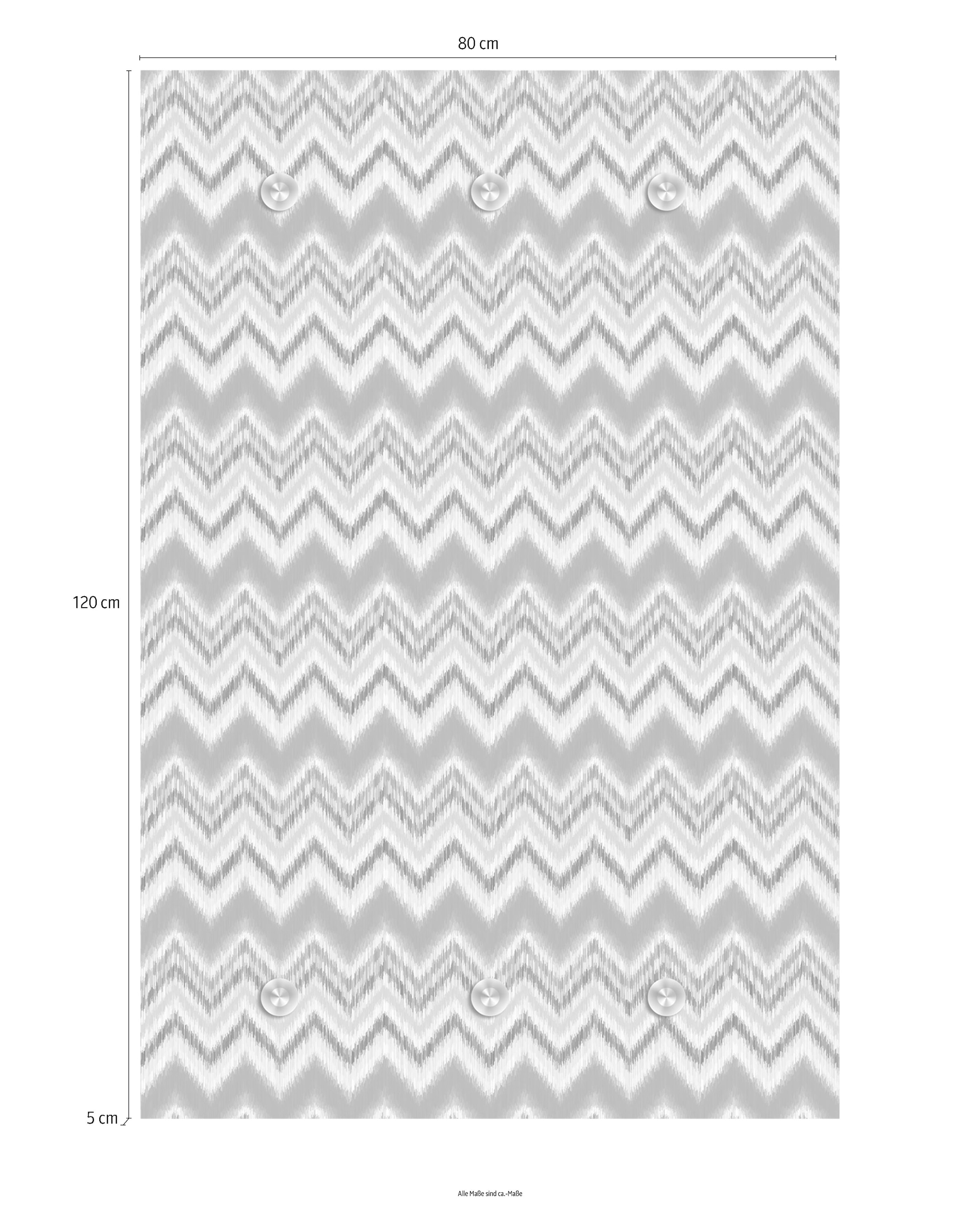 queence Barre de penderie »Streifen« mit 6 Haken, 80 x 120 cm
