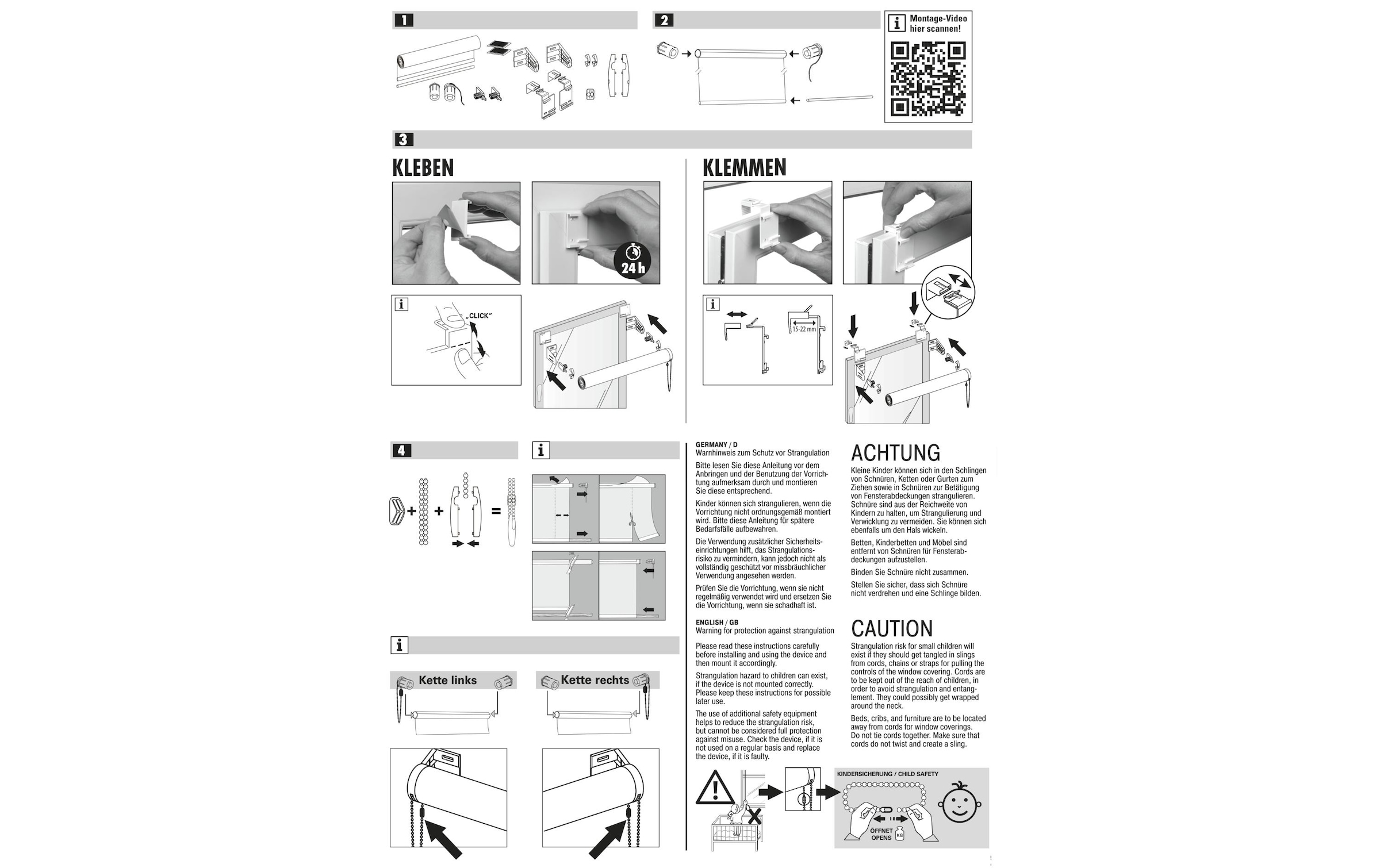 GARDINIA Rollo »EASYFIX Thermo,energiesparen«, Lichtschutz