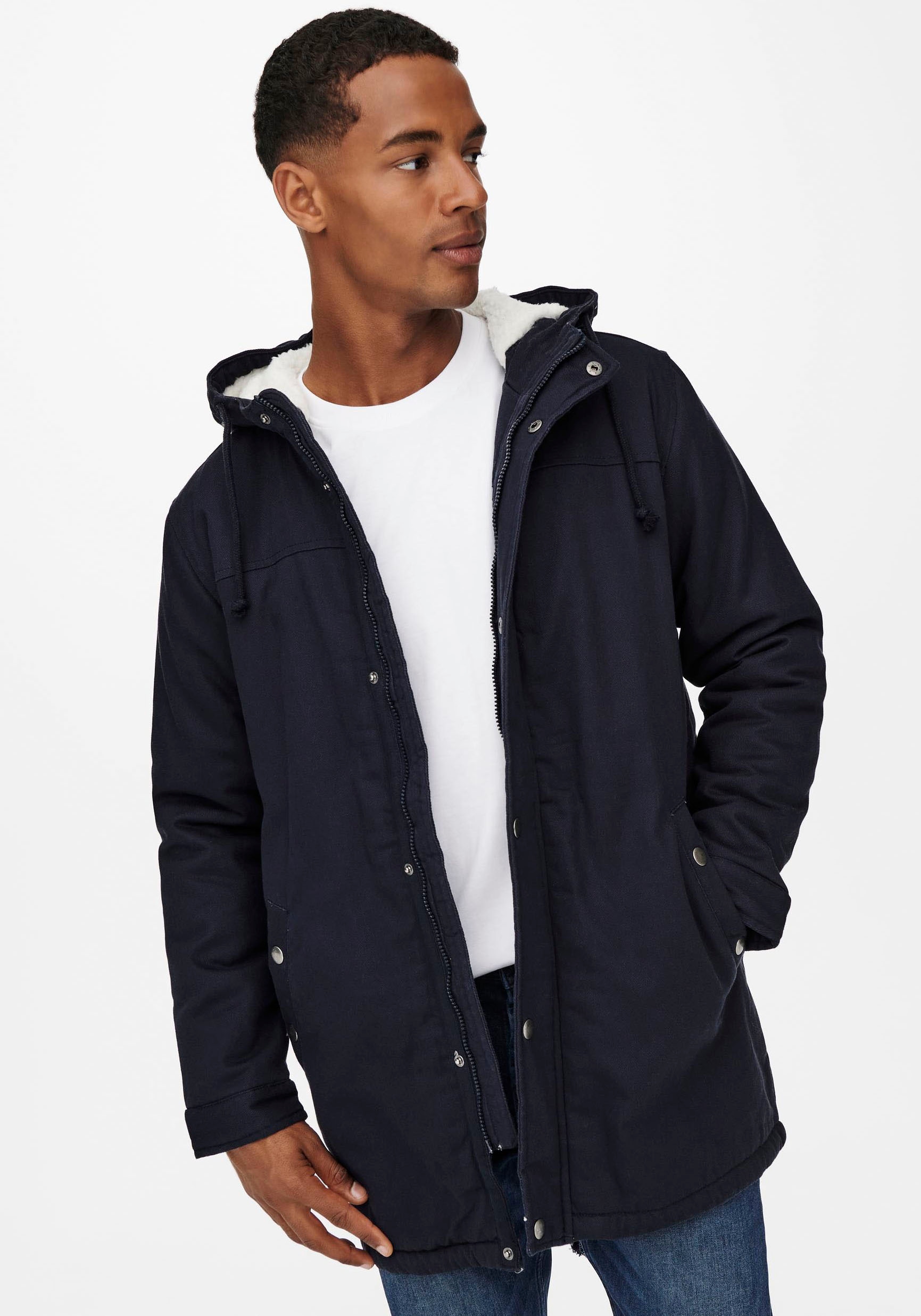 ONLY & SONS Parka »ONSALEXANDER LIFE PARKA OTW VD« mit Kapuze