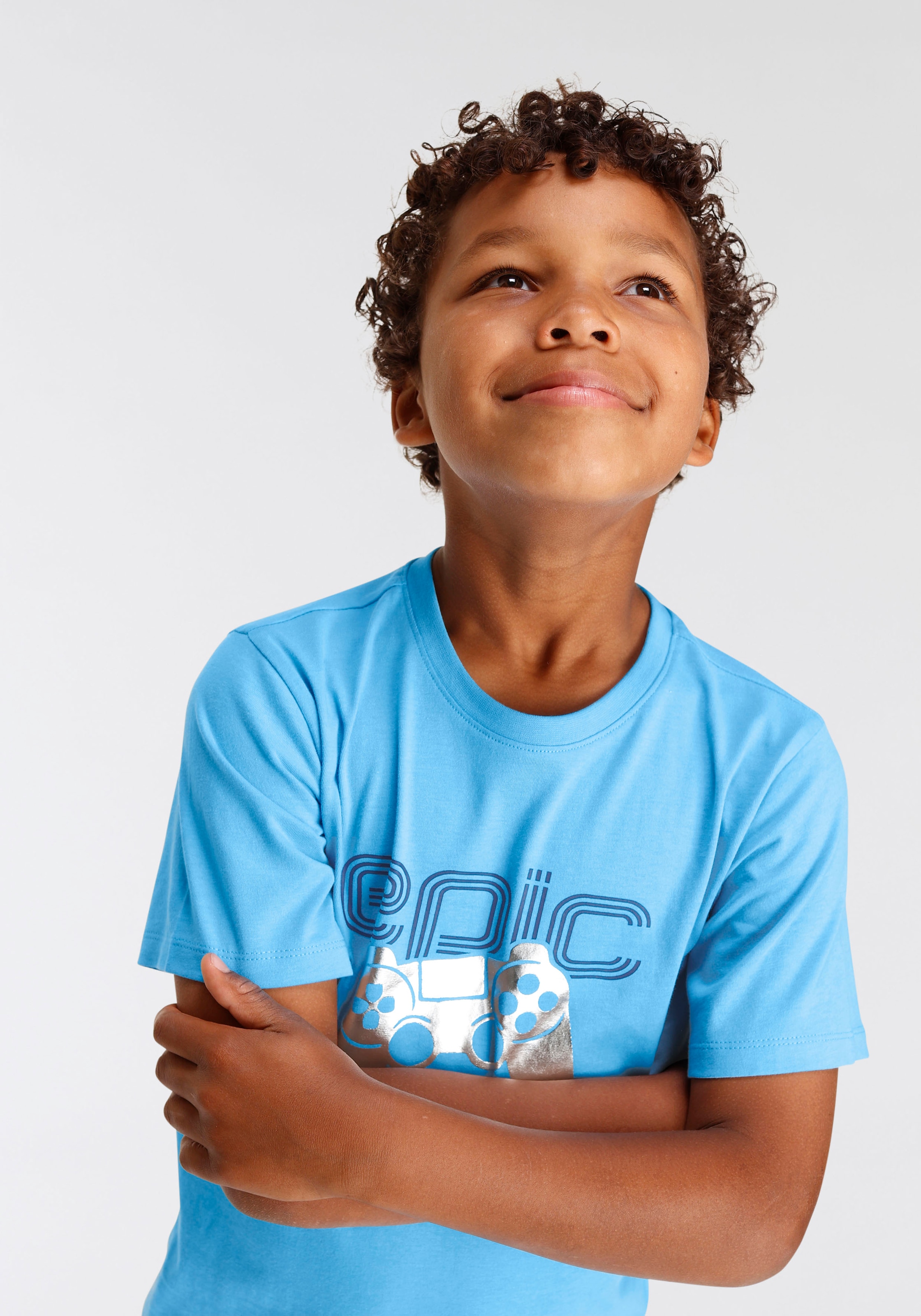 T-Shirt versandkostenfrei GAMING«, »EPIC KIDSWORLD Folienprint auf