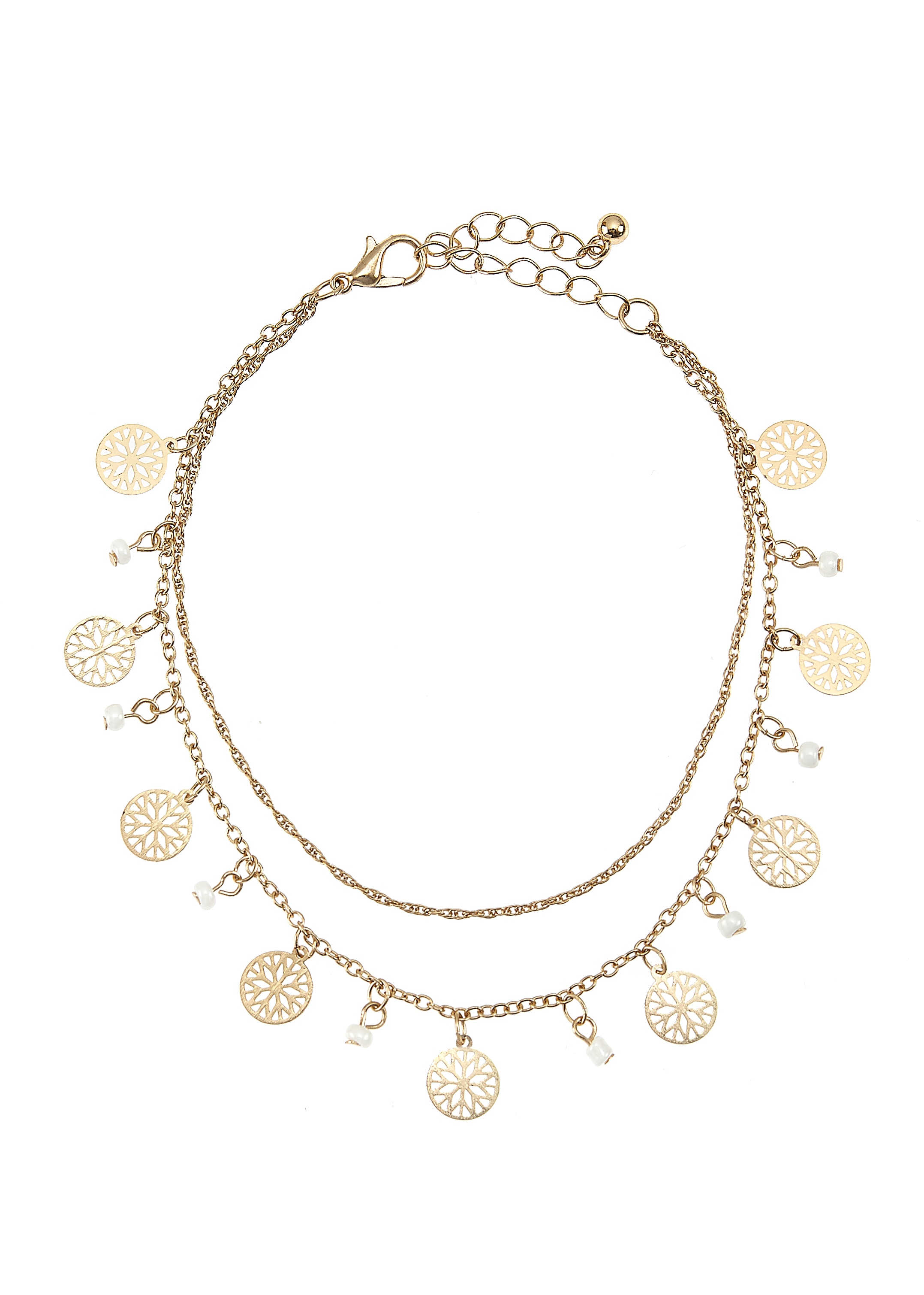 Image of LASCANA Fusskette mit Anhänger Fusskettchen-Armband, Fusskettchen mit Anhänger, Fussschmuck