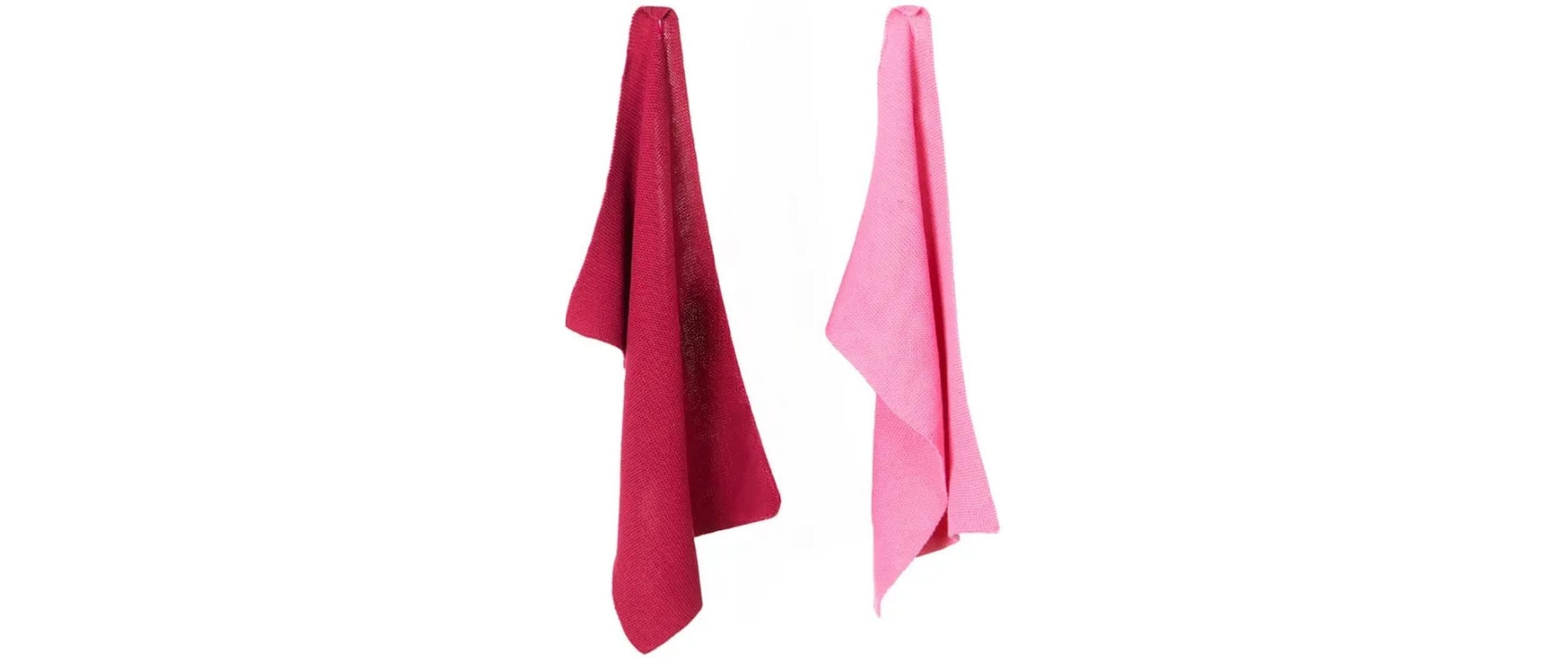 PAD Chiffon de nettoyage »MONTE« (coton 30 cmx45 cm Ensemble, 2 cuis tlg. Chiffon, 100% coton, 30x45 cm, couleurs unies, aspect tricot
