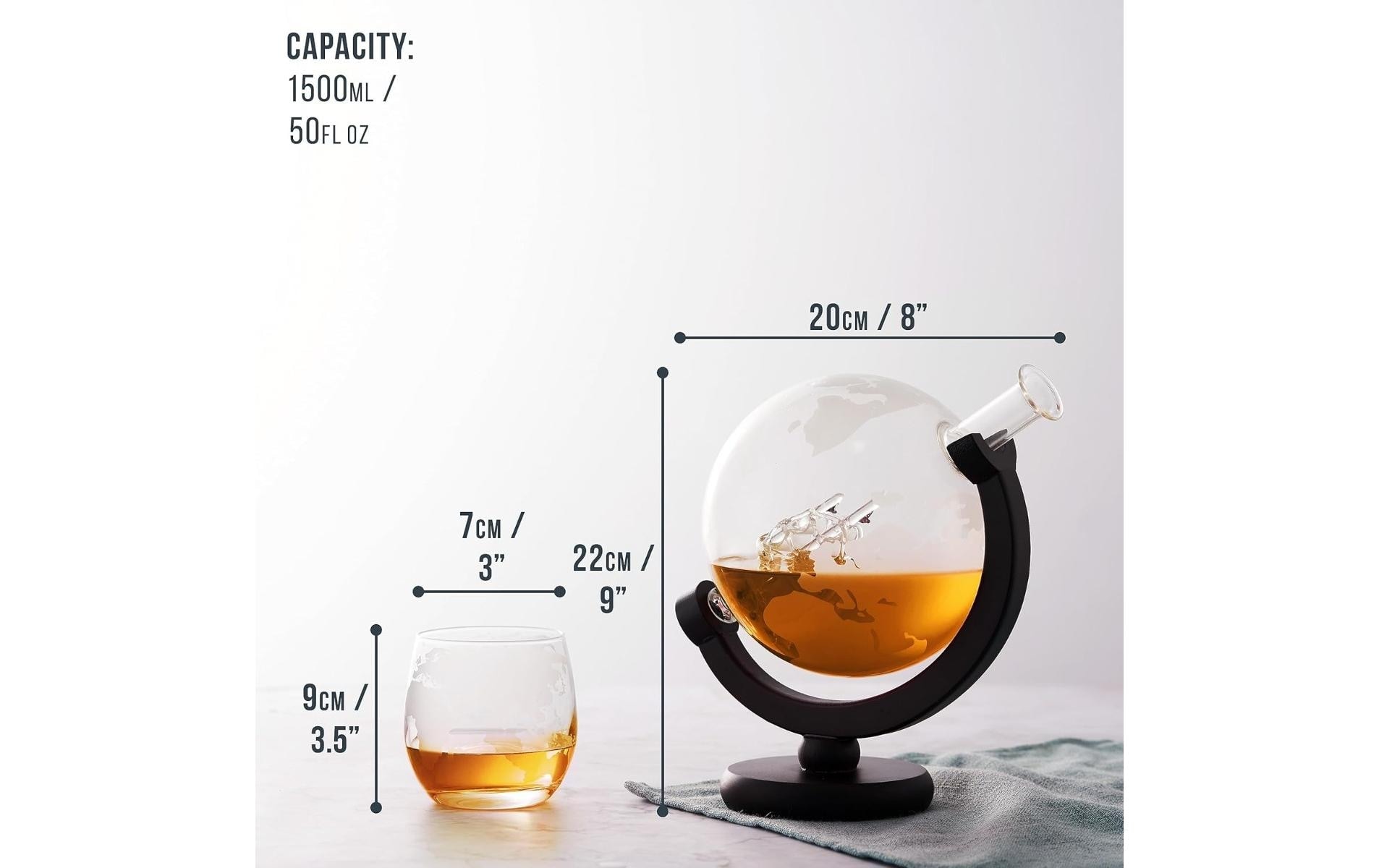   Dekanter »Oak & Steel Globus 1,5 l«