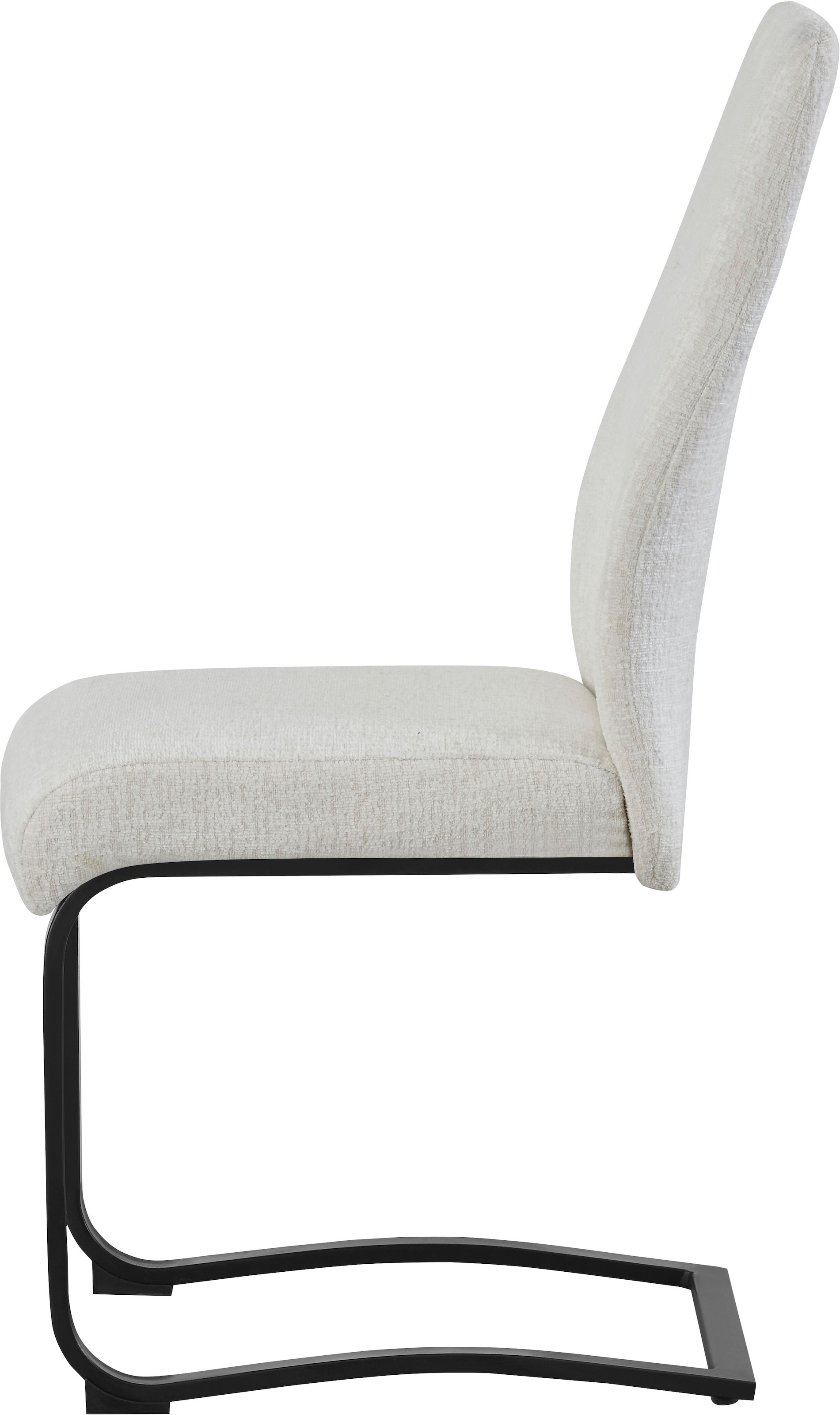 Home affaire Esszimmerstuhl »VERNON, 2er Set, mit Metallgestell in matt schwarz« (Set) 2 Stk.in verschiedenen Farben, Belsatbarkeit pro Stuhl 120 kg