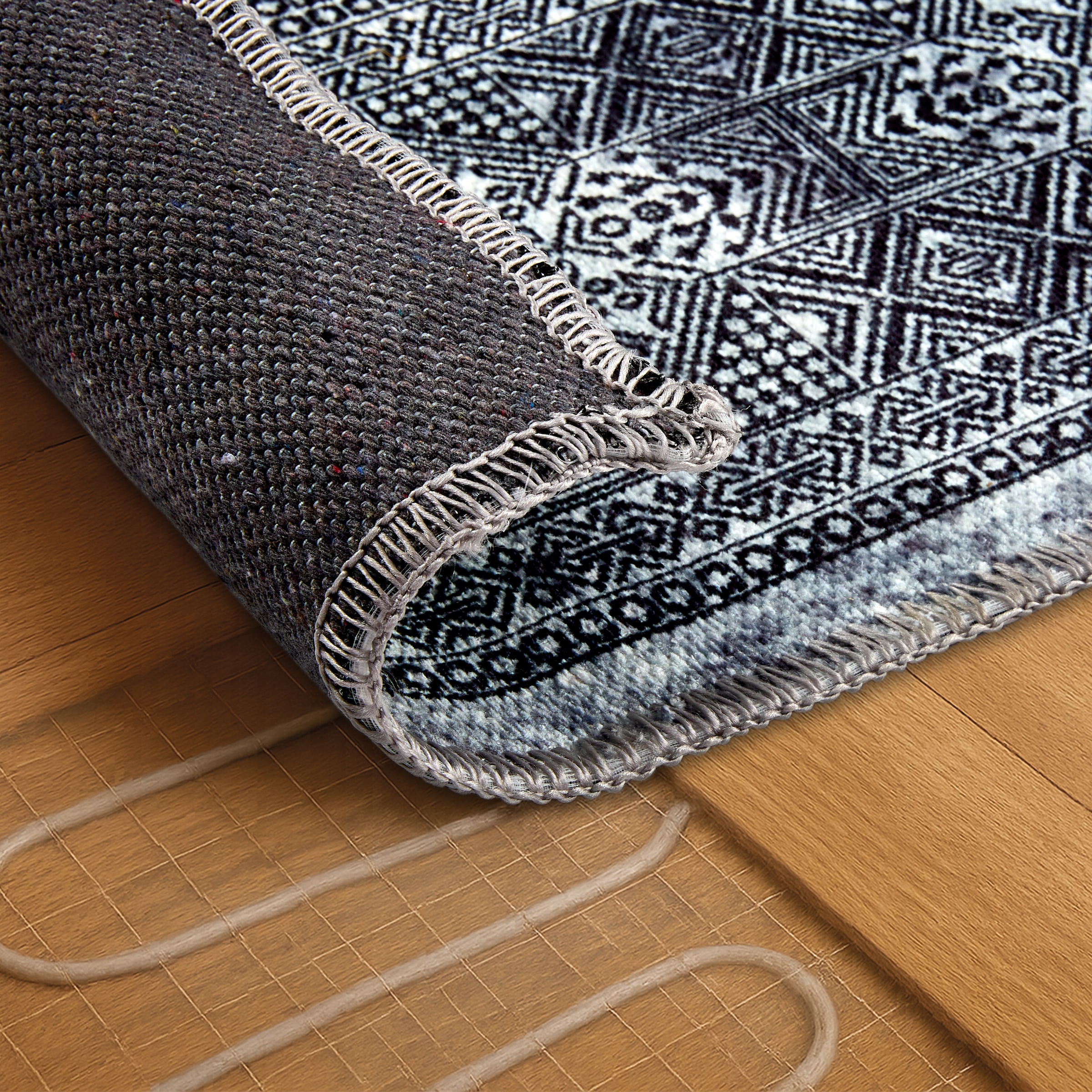ASTRA Tapis »Piper 254« Rectangulaire 6 mm Höhe tissu plat, aspect orient, compatible chauffage au sol, salon