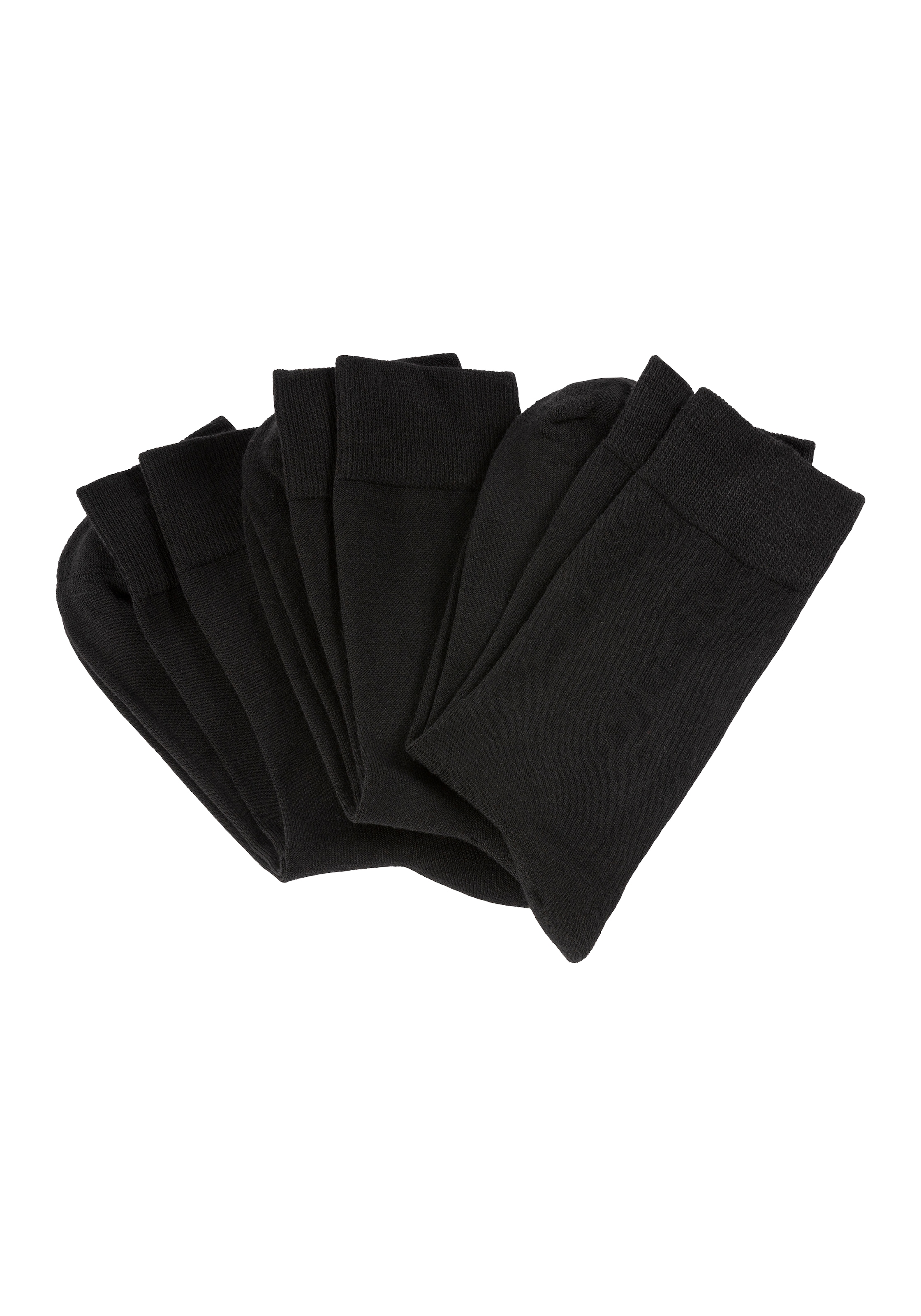 Apollo Basicsocken, (3er Pack), Unisex mit Stickerei und weichen Merinowoll-Anteil
