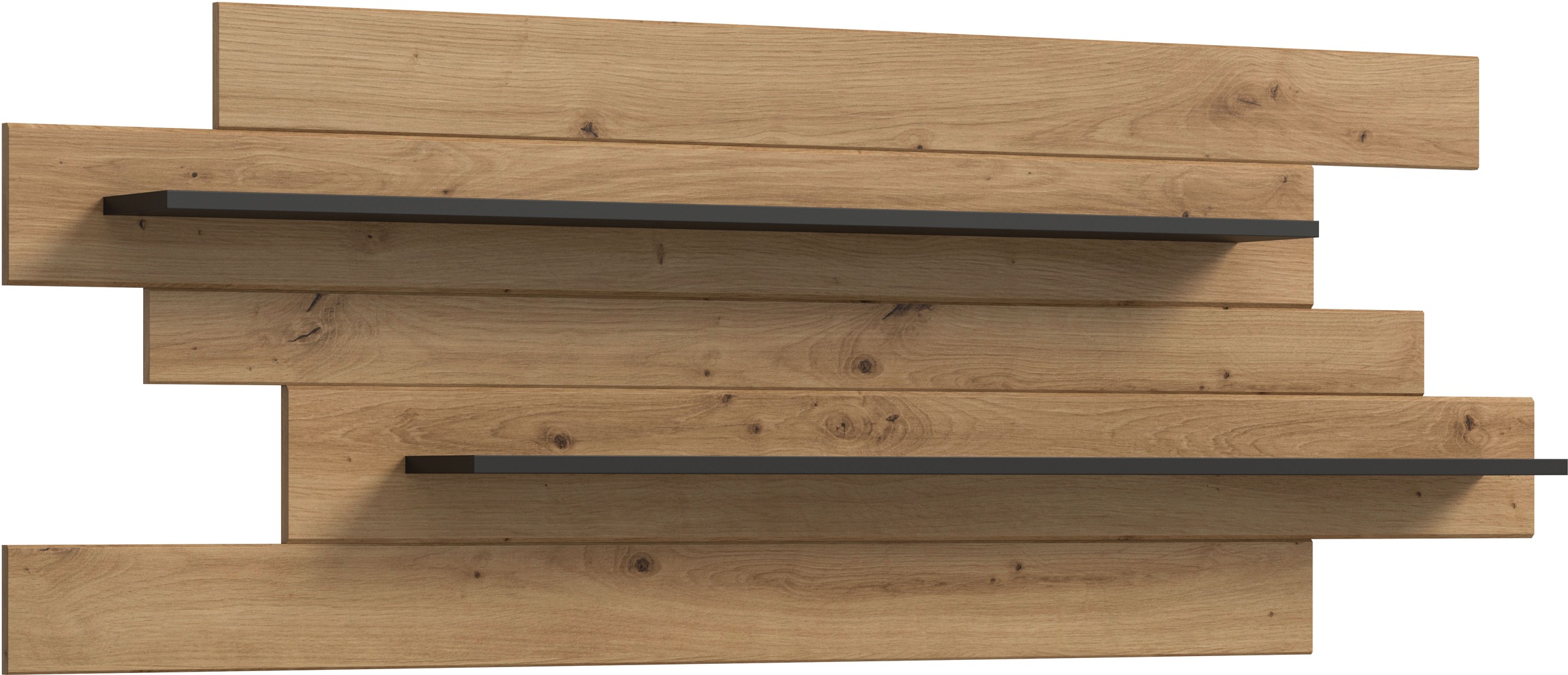 Image of Home affaire Wandboard "REHAT, Breite 180 cm, inkl. 2 Ablageböden" 1 Stk. tlg. Wandregal, Wandpaneel, Regal, Paneel, Ablageboard