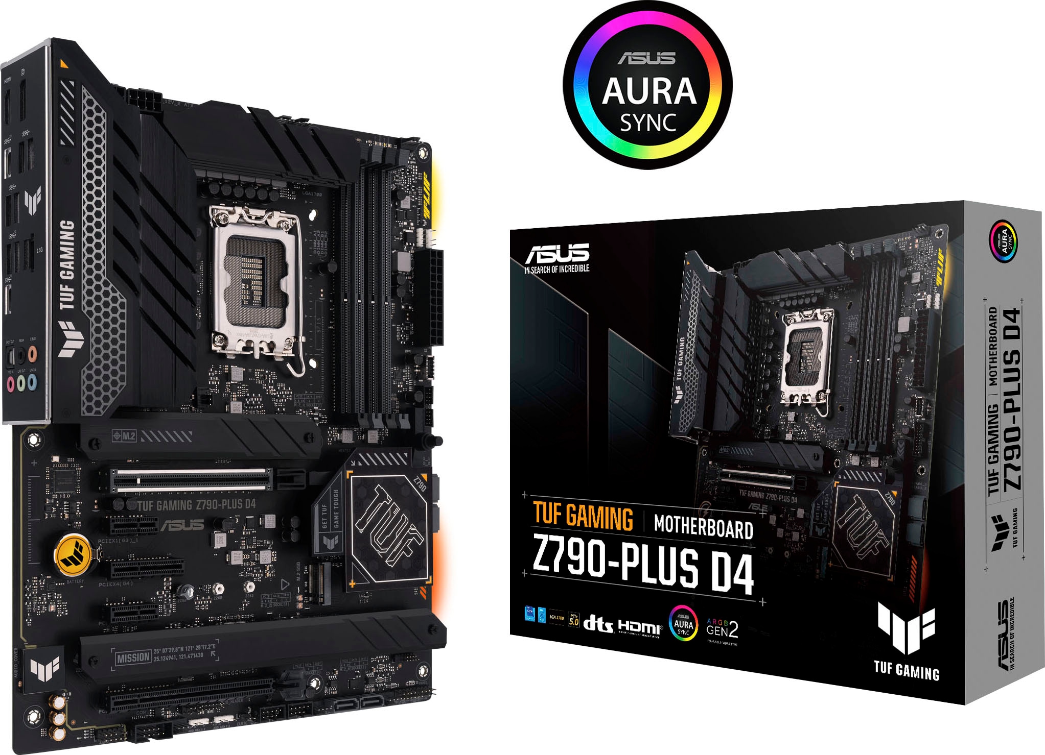 Mainboard »TUF GAMING Z790-PLUS D4«, ATX, PCIe 5.0, DDR4 Speicher, 4x M.2, HDMI,...