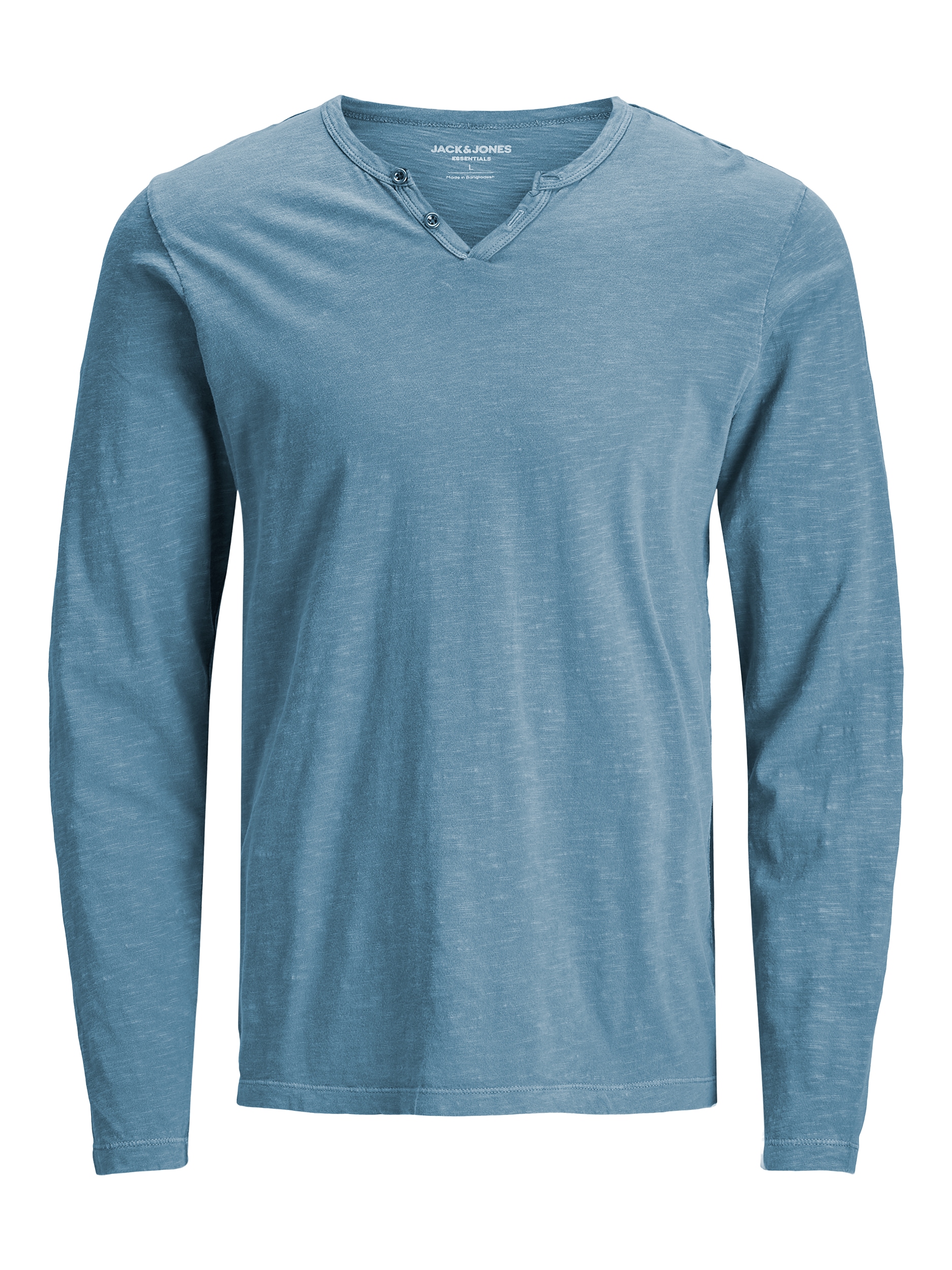 Jack & Jones Polo à manches longues »JJESPLIT NECK TEE LS NOOS« coton, coupe régulière