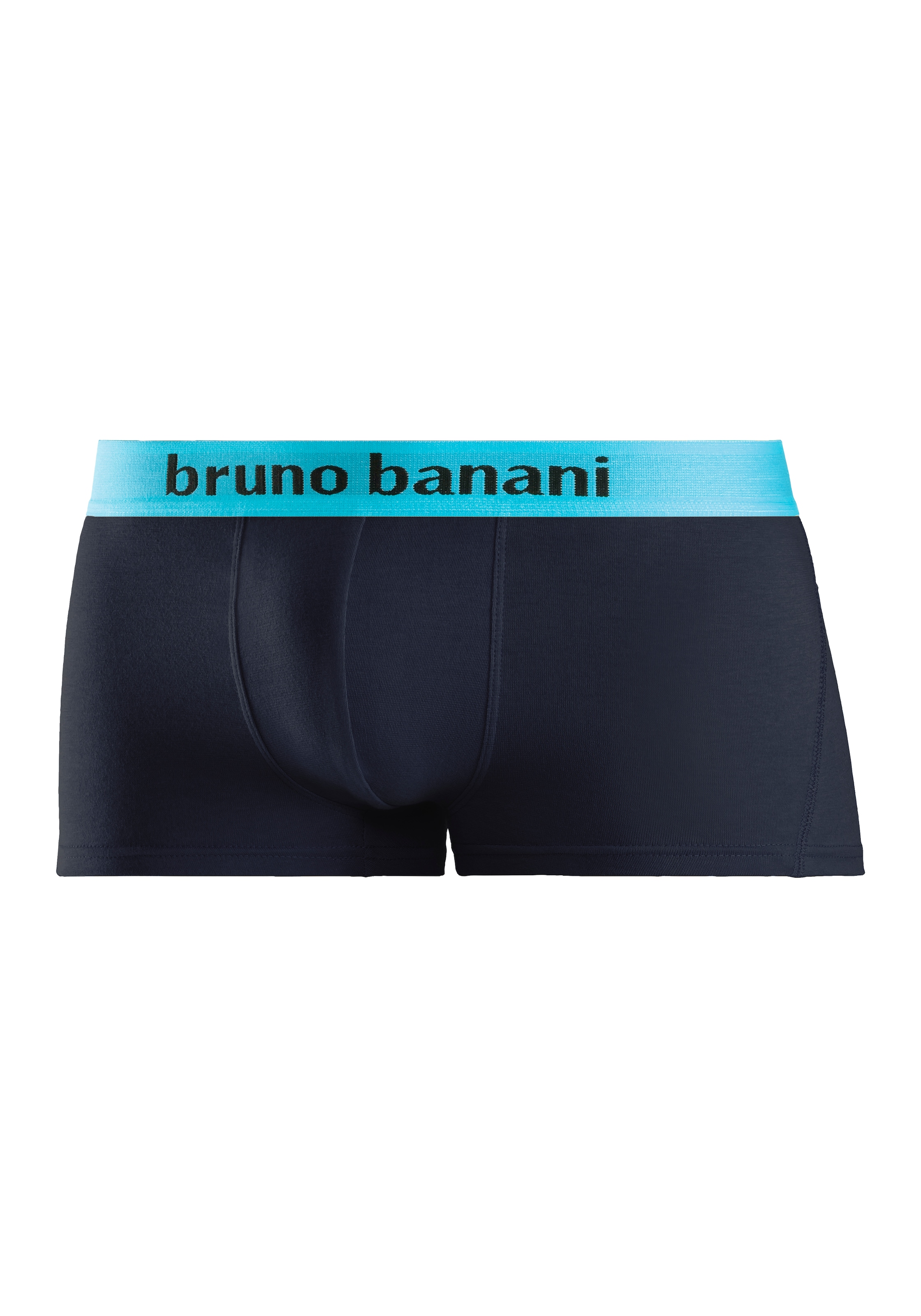 Bruno Banani Boxershorts, (Packung, 4 St.), in Hipster-Form mit Logo Webbund