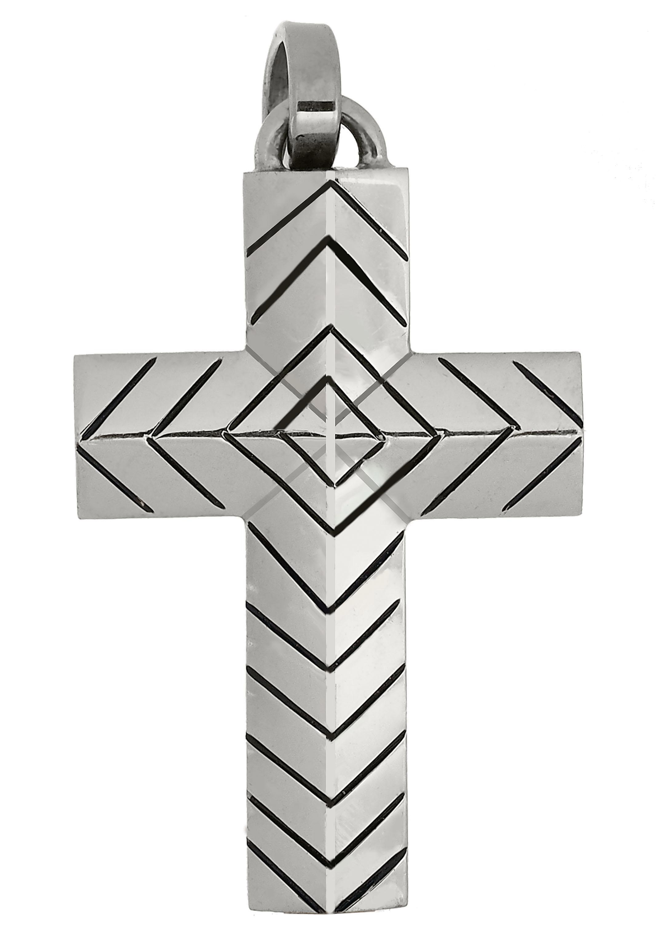 Kettenanhänger »Kreuz, stilvoll, zeitlos, massiv, glänzend«
