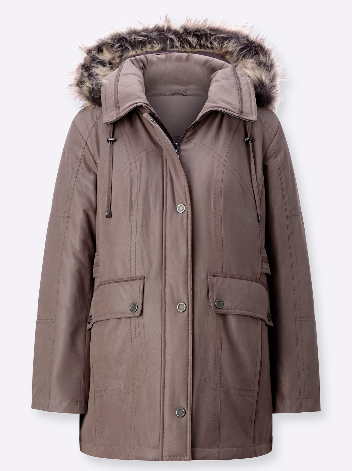 Classic Langjacke, mit Kapuze