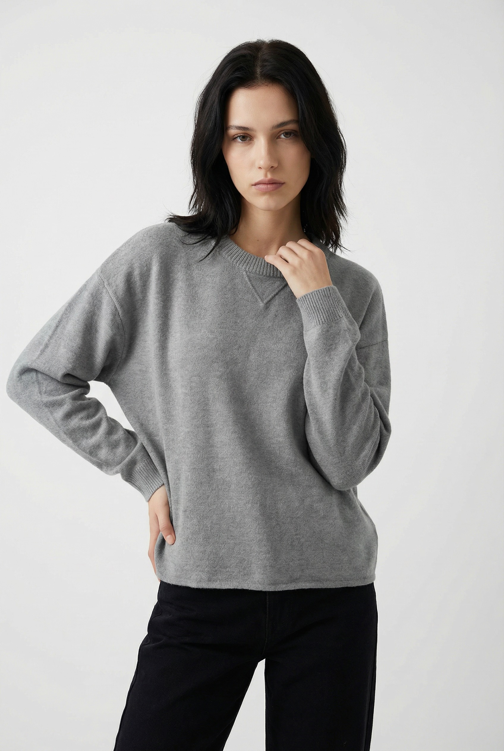 Vero Moda Pull en tricot »VMBOOM LS O-NECK PULLOVER BOO« avec encolure ronde