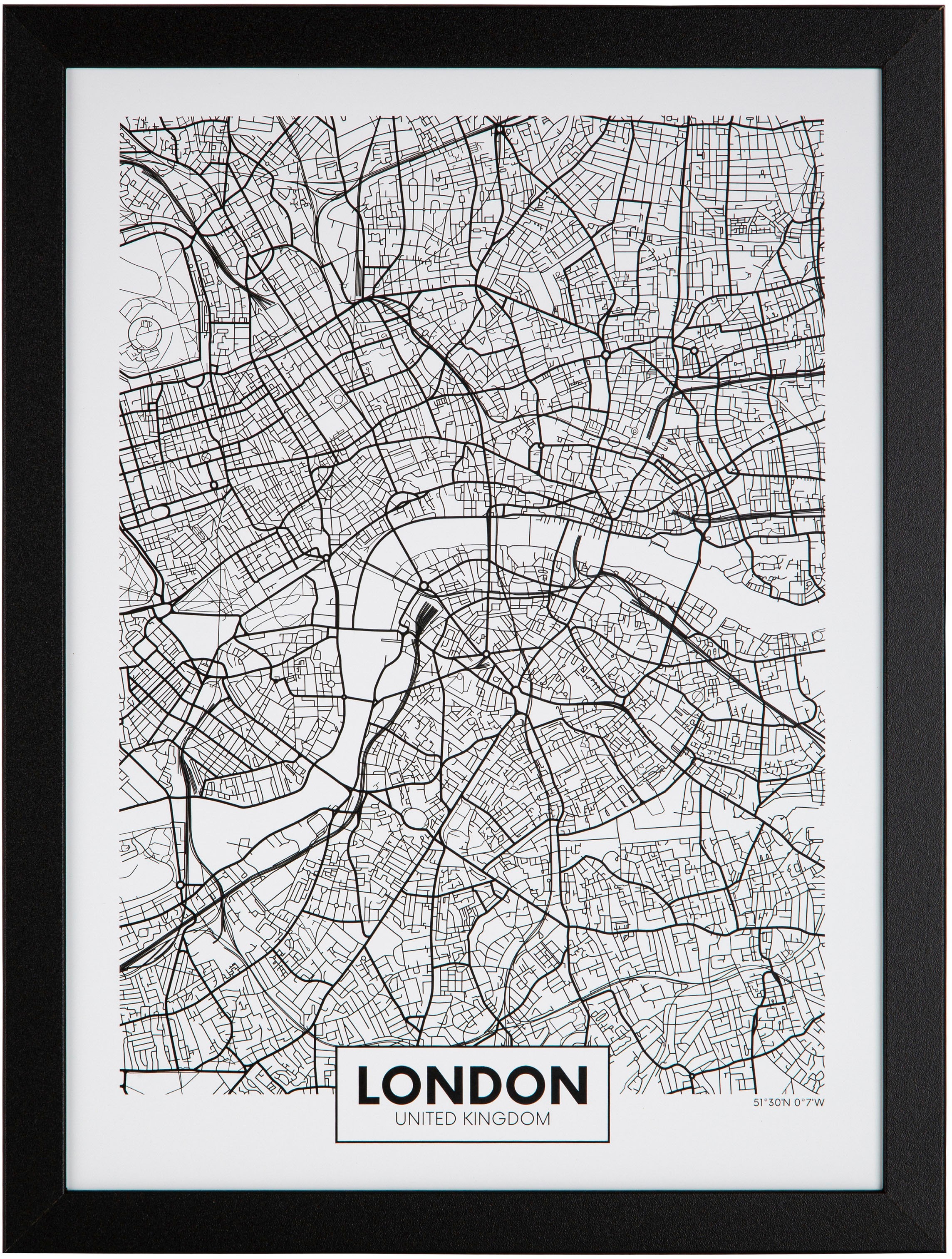 Image of Spiegelprofi GmbH Bild mit Rahmen »LORNA«, London, (1 St.) bei Ackermann Versand Schweiz