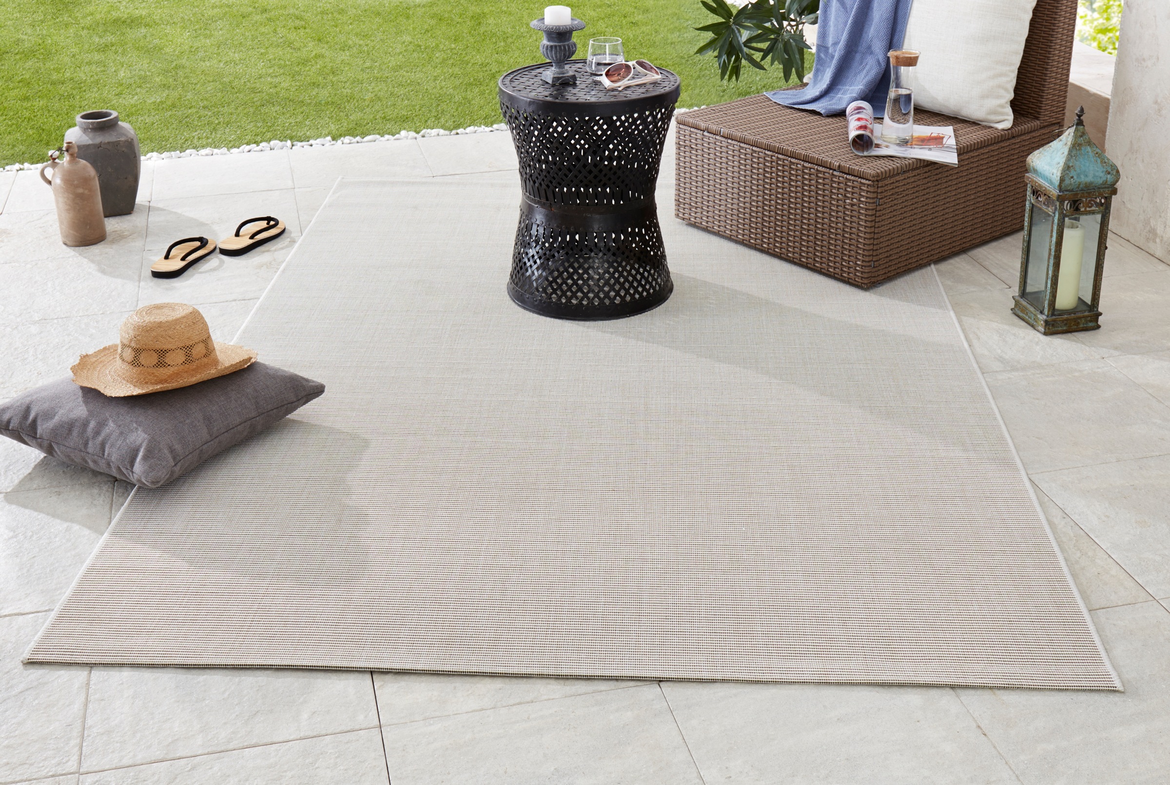 Image of HANSE Home Teppich "Match" rechteckig 8 mm Höhe In-& Outdoor, Kurzflor, Läufer, Modern, Unifarben, Wohnzimmer, Balkon