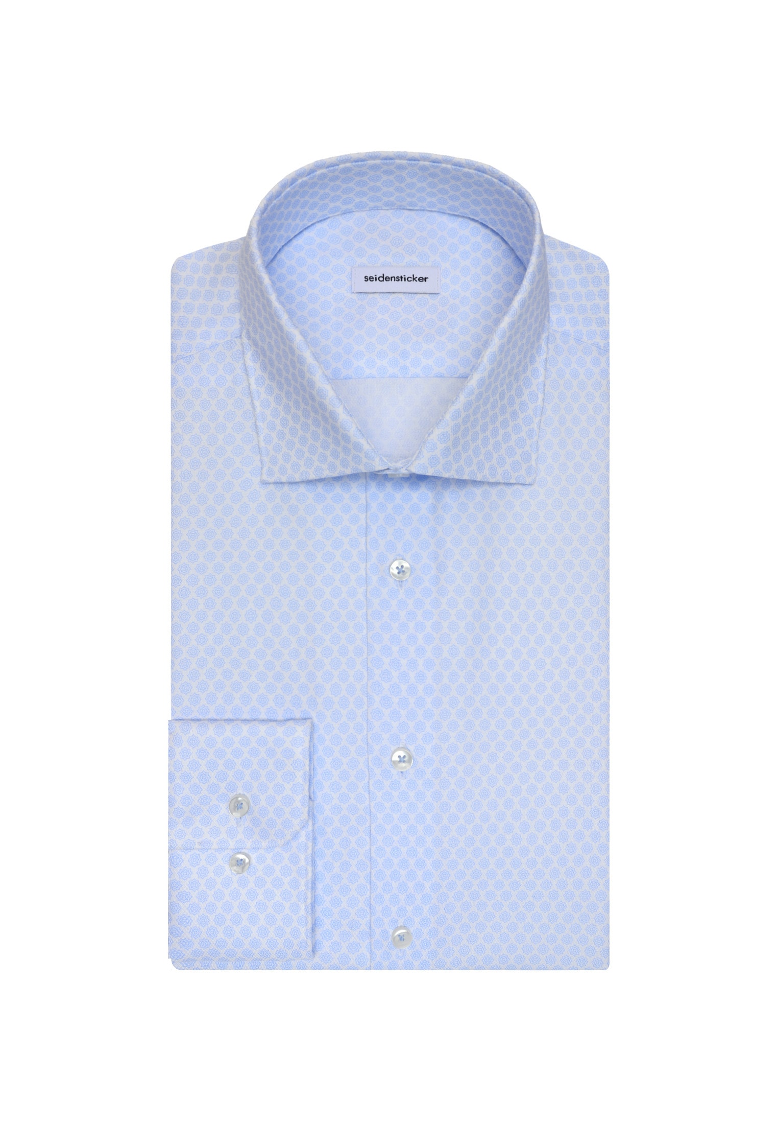 seidensticker Chemise d'affaires »Schwarze Rose« Slim 1/1 Kentkragen Druck