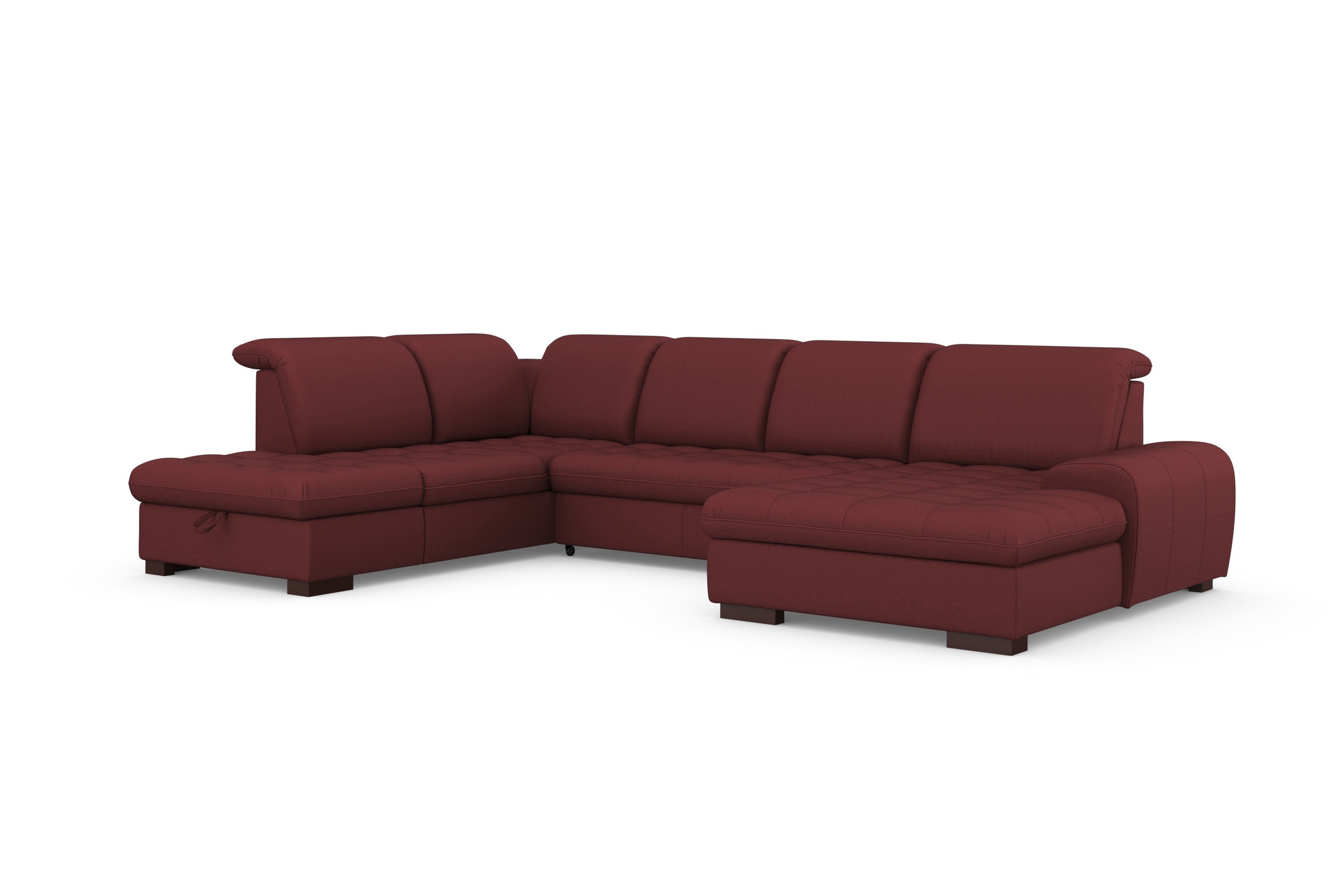 sit&more Wohnlandschaft »Luxor U-Form« wahlweise mit Bettfunktion, Bettkasten und Kopfteilverstellung