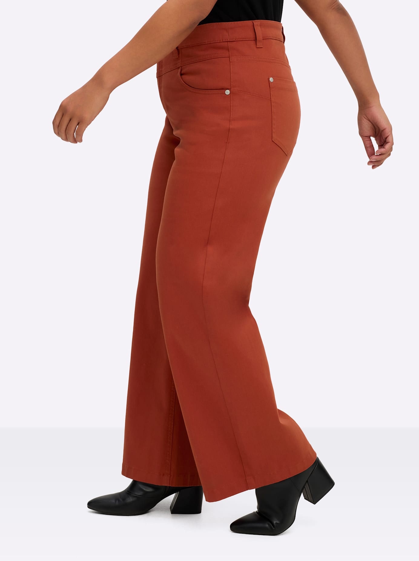 Sheego Jeans taille haute 1 cuis tlg.