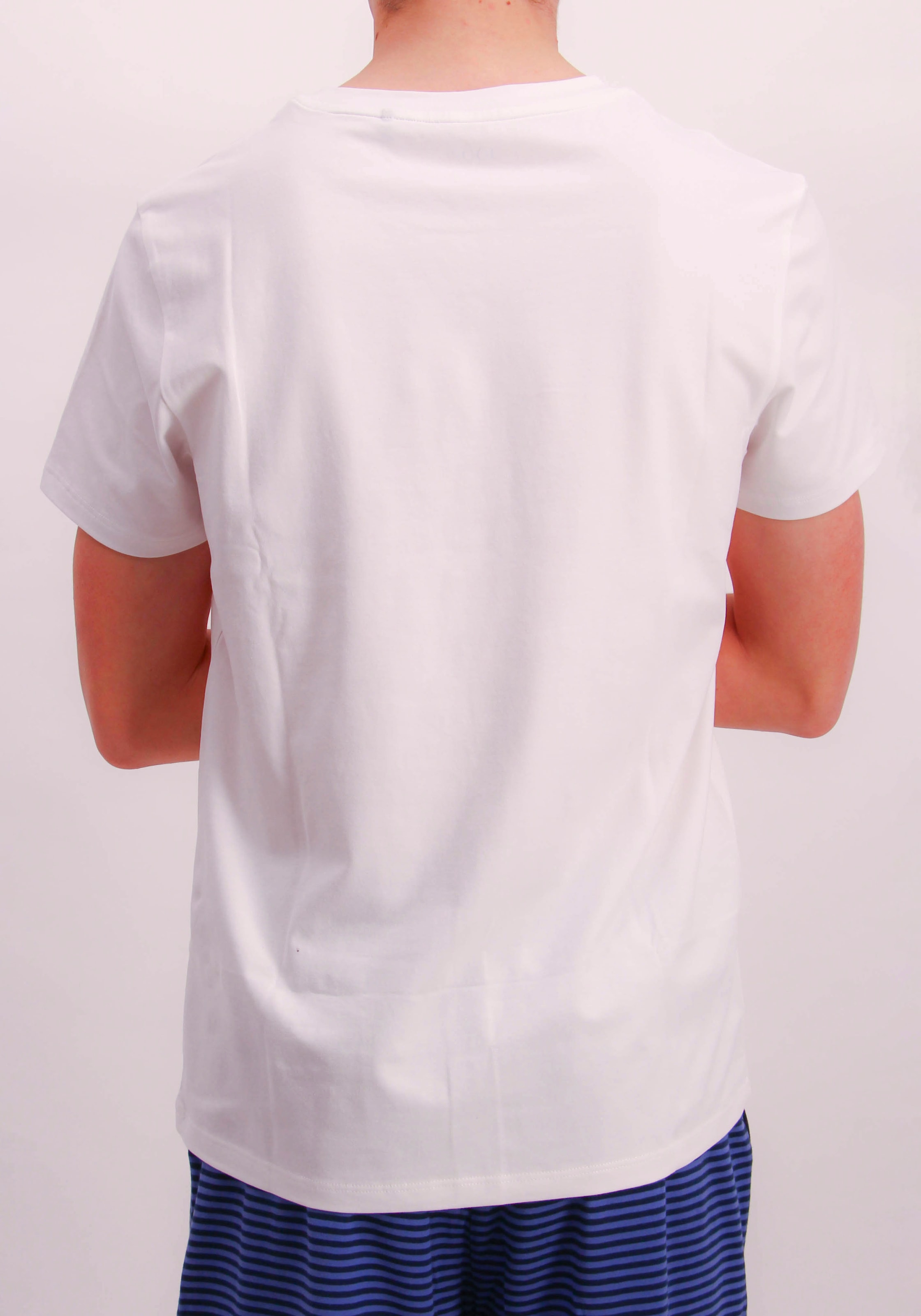 JOOP! Shorty 2 cuis tlg., gestreifte Hose, Bindeband, Shirt kurzarm