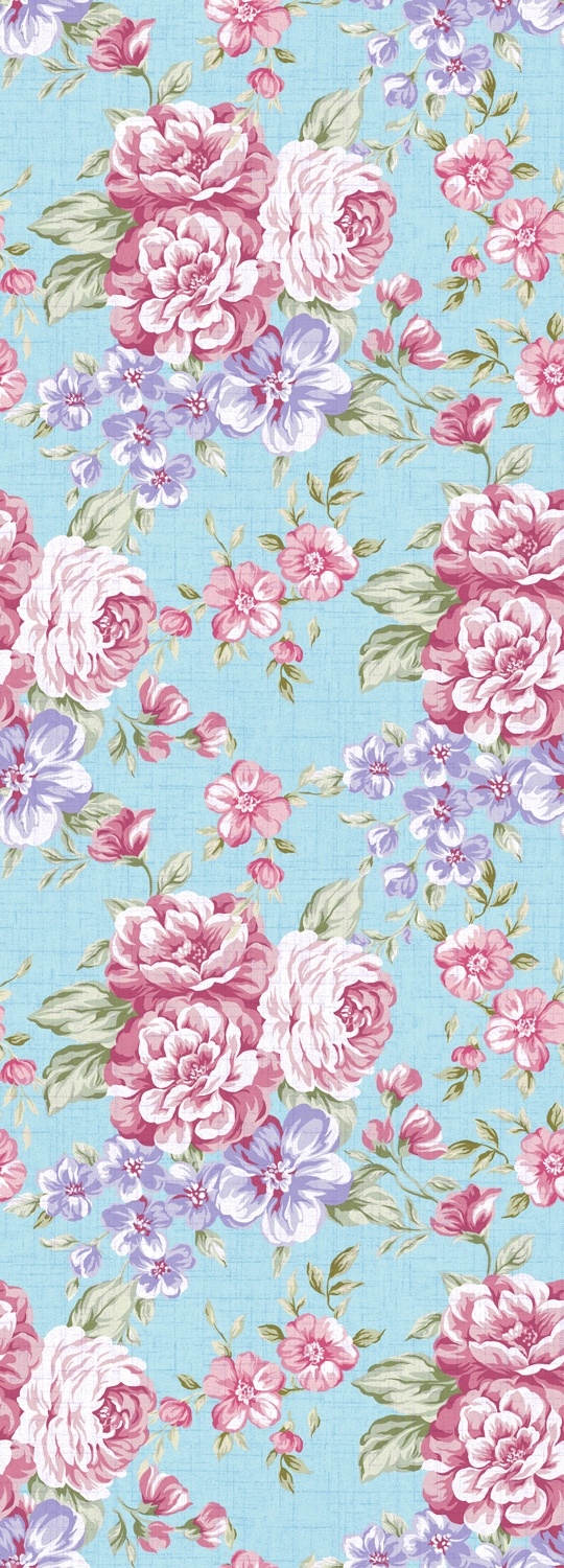 Image of queence Vinyltapete "Fentje" Motiv bedruckt botanisch floral gemustert natürlich glatt 90x250cm, selbstklebend, kinderleichte Anbringung, Sticker