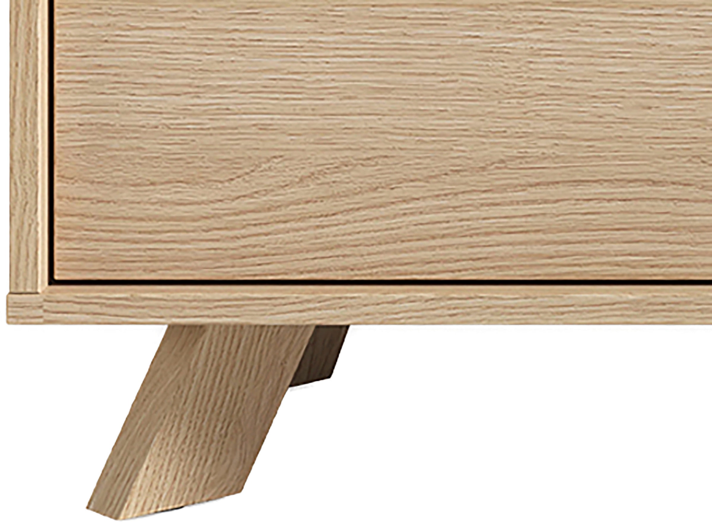 byLIVING Sideboard »Bastian« 1 cuis tlg. mit massiven Holzfüssen und Griffen, natürlicher Eichenlook, 180cm