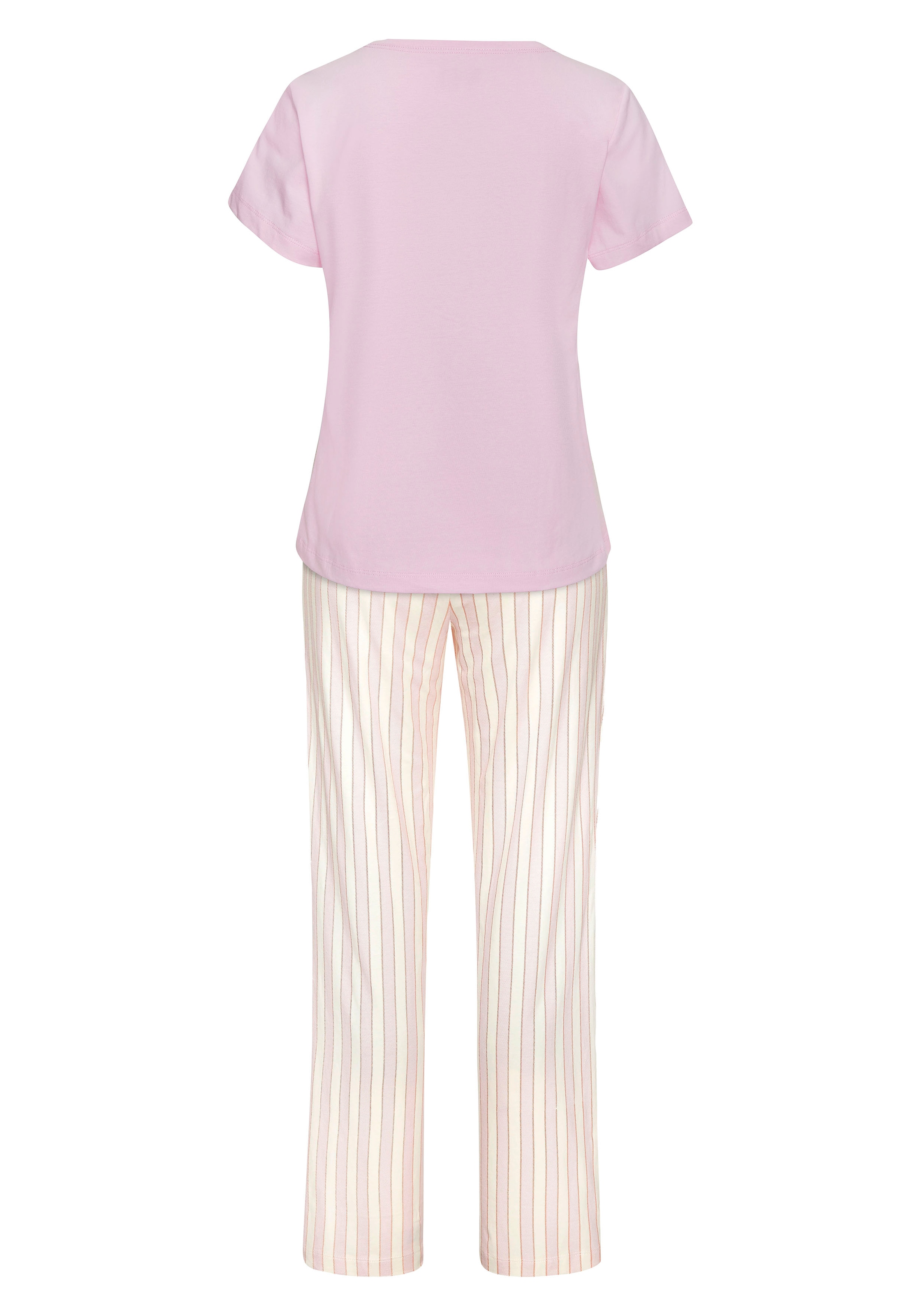 Vivance Dreams Pyjama, (Set, 2 tlg.), Zartes Streifenmuster