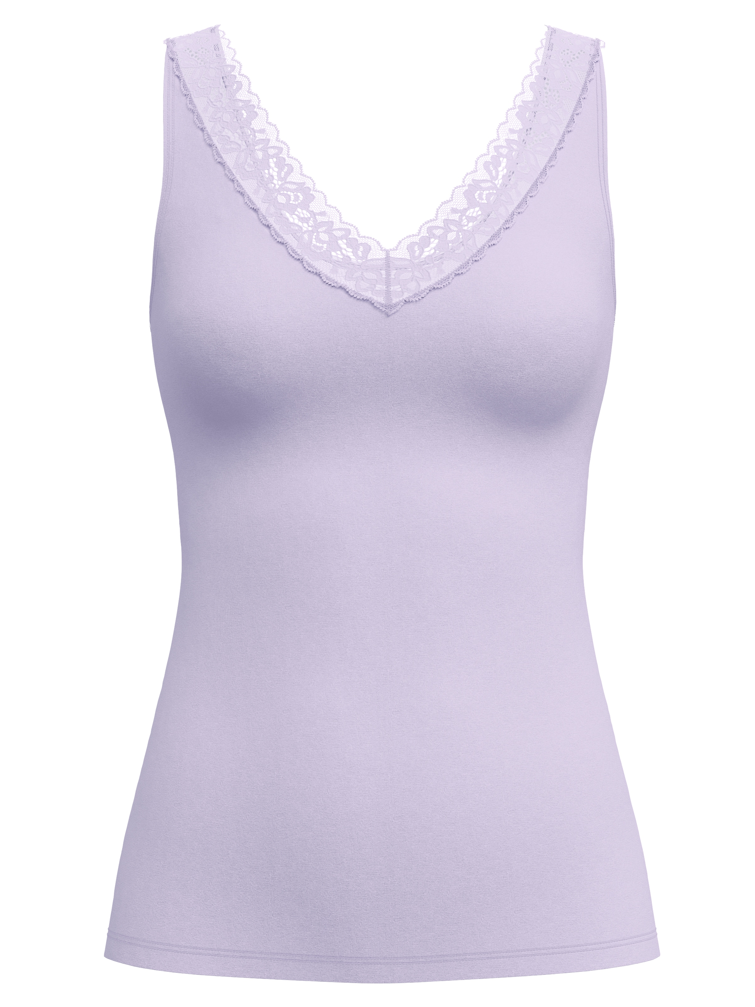 CALIDA Unterhemd »Natural Comfort Lace«, Tank-Top, Baumwoll-Top mit schöner Spitze