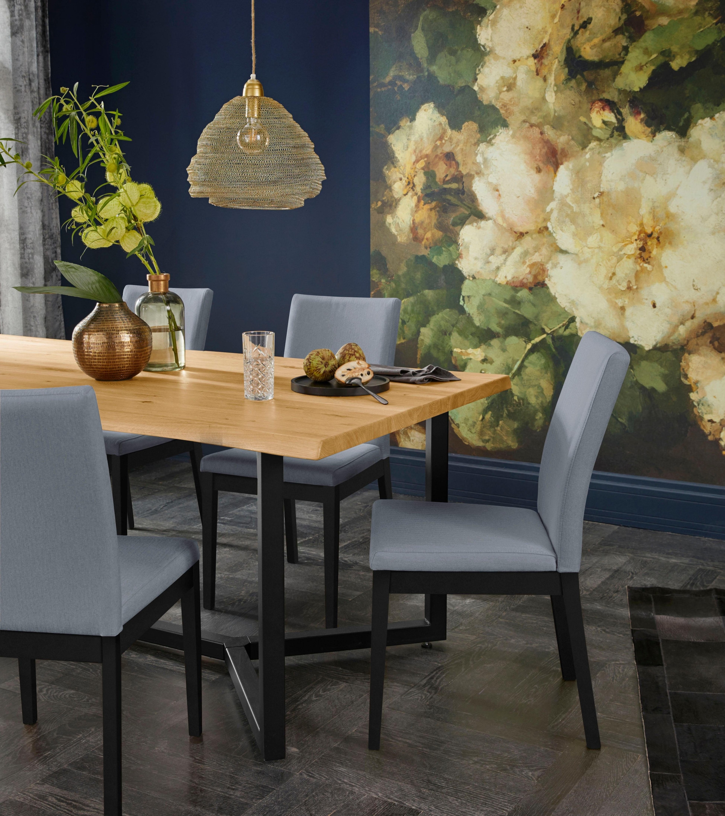 Home affaire Stuhl »Dendres«, (Set), 2 St., Feinstruktur