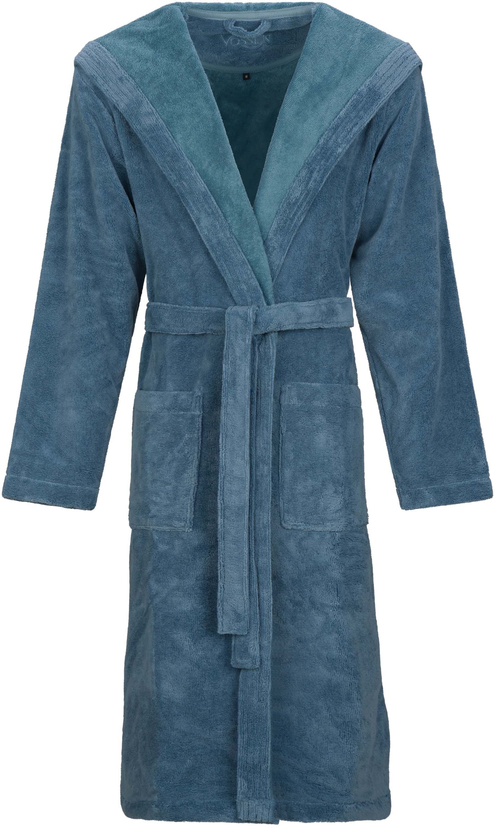 Image of Vossen Unisex-Bademantel "Lynn" 1 Stk. für Damen & Herren, mit Kapuze, aus Microfaser