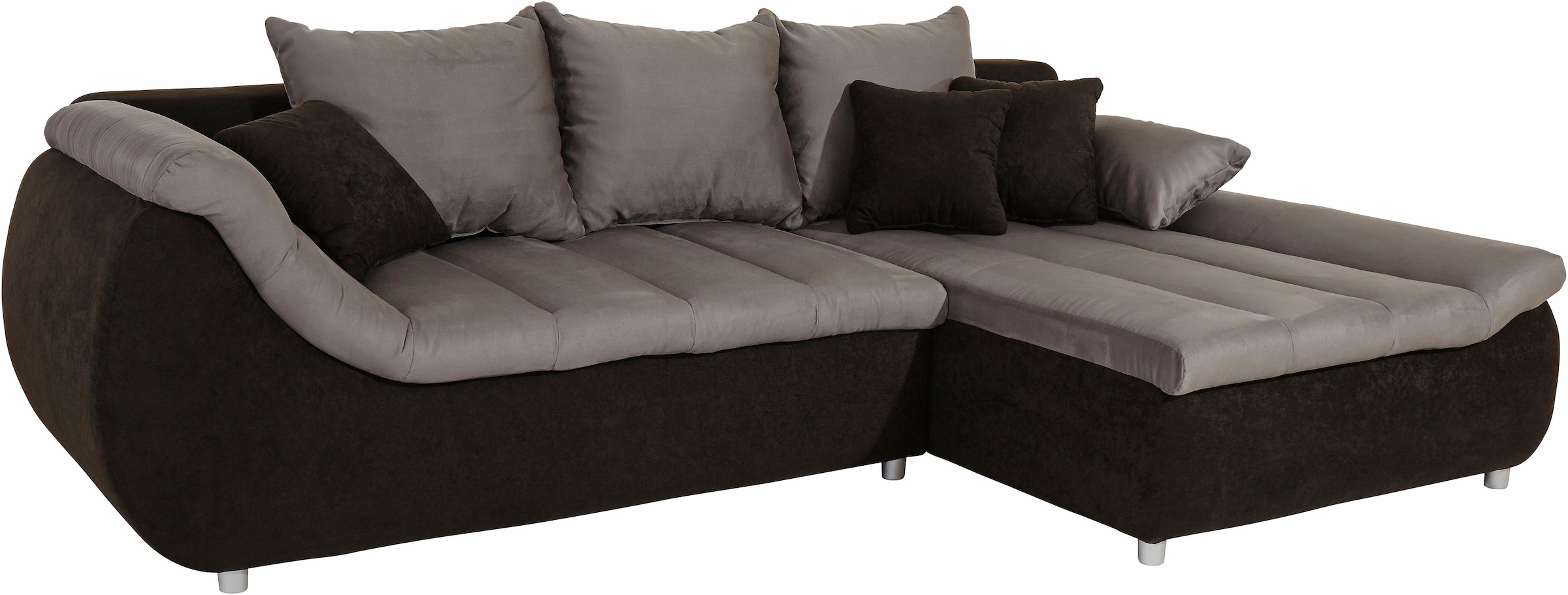 Image of Home affaire Ecksofa "Imolla modern, Breite 270cm, bequem, aktuelle Steppung im Sitz, L-Form" inkl. Bettfunktion und Bettkasten