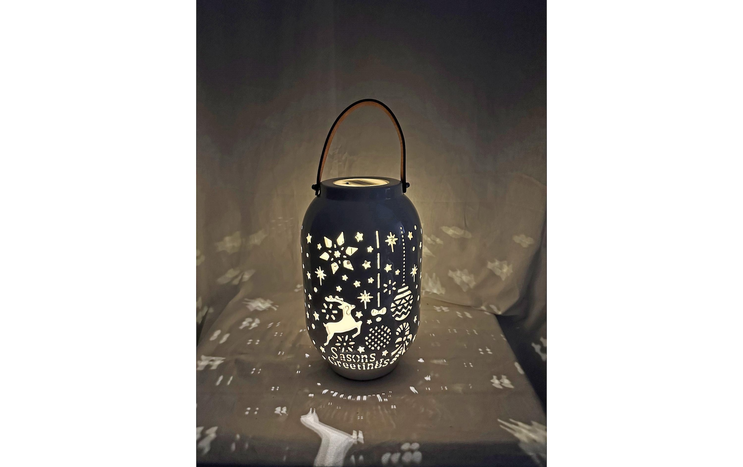   Lanterne »Dameco Xmas 28 cm Weiss«