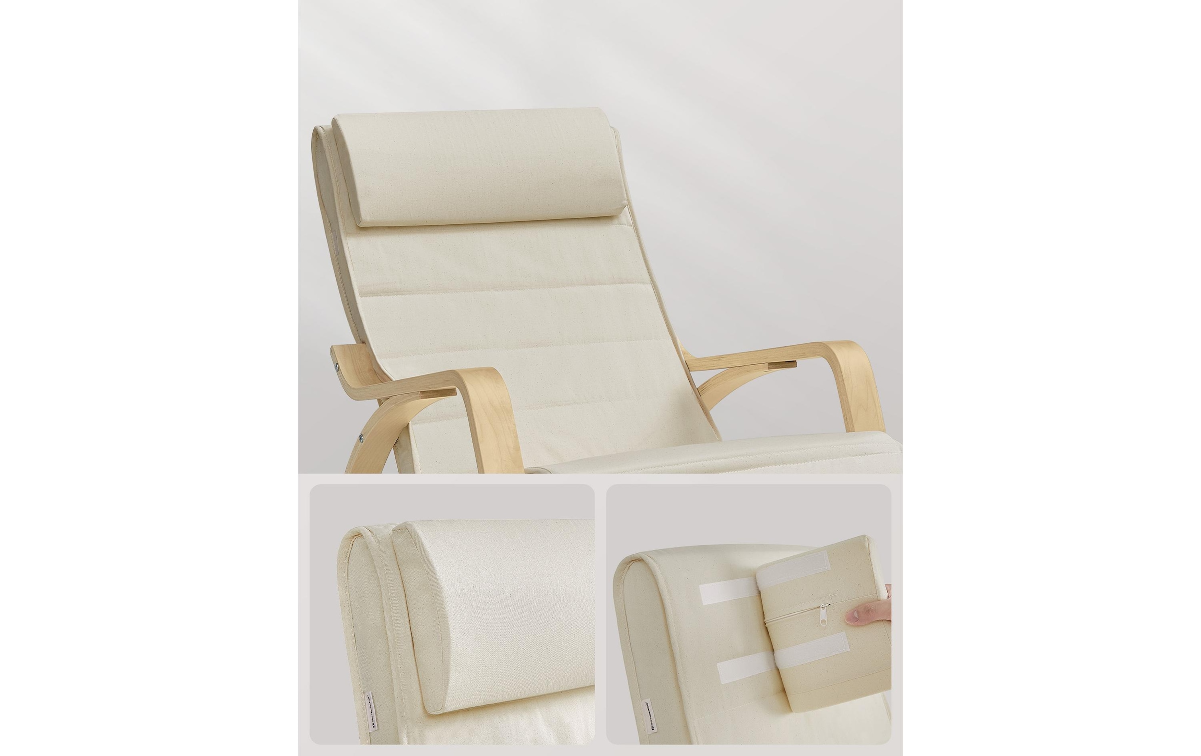 SONGMICS Stuhl »91 cm x 115 cm, Beige« ()