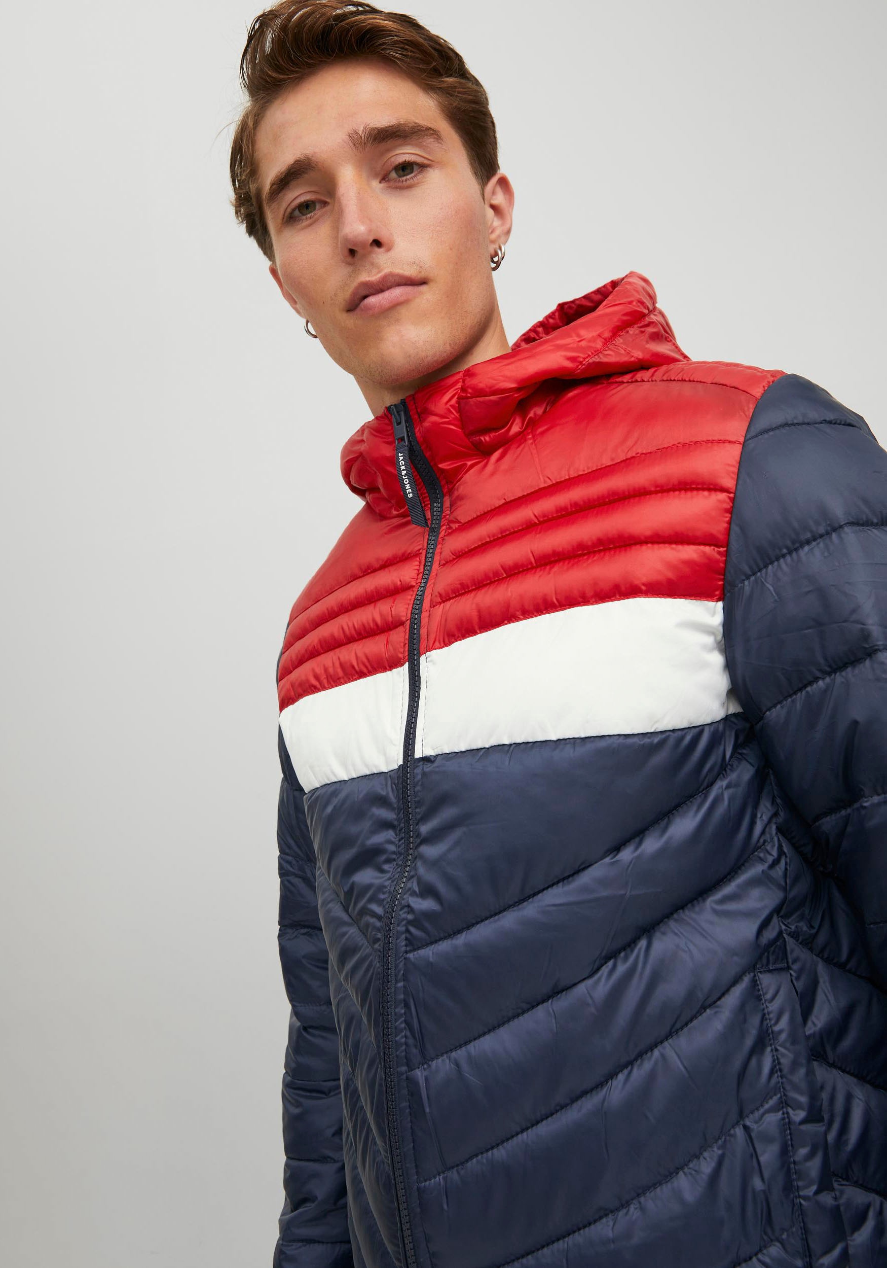 Jack & Jones Steppjacke »HERO PUFFER HOOD«, mit Kapuze