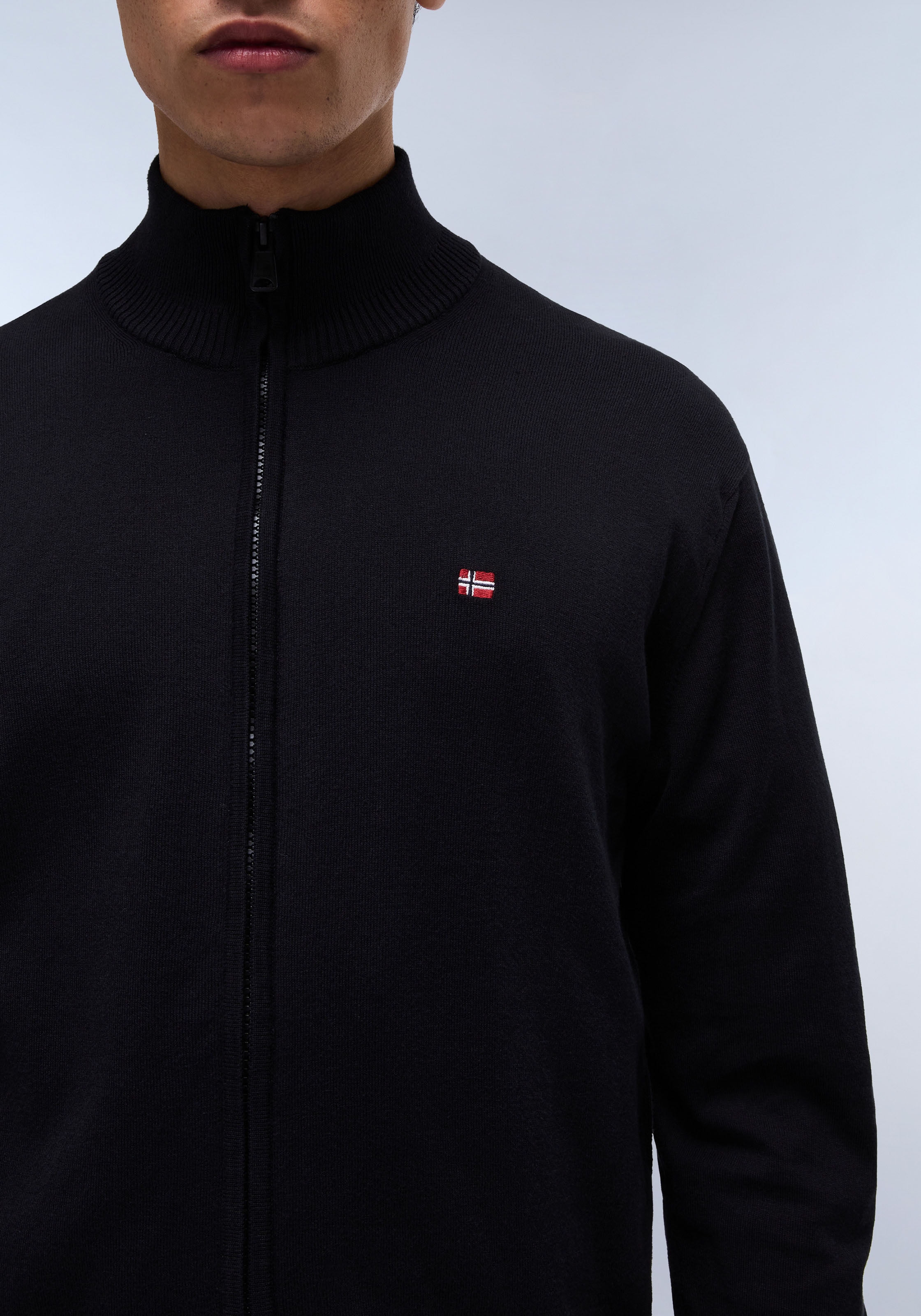 Napapijri Strickjacke »DECATUR FZ 3«, Mit Rundhalsausschnitt