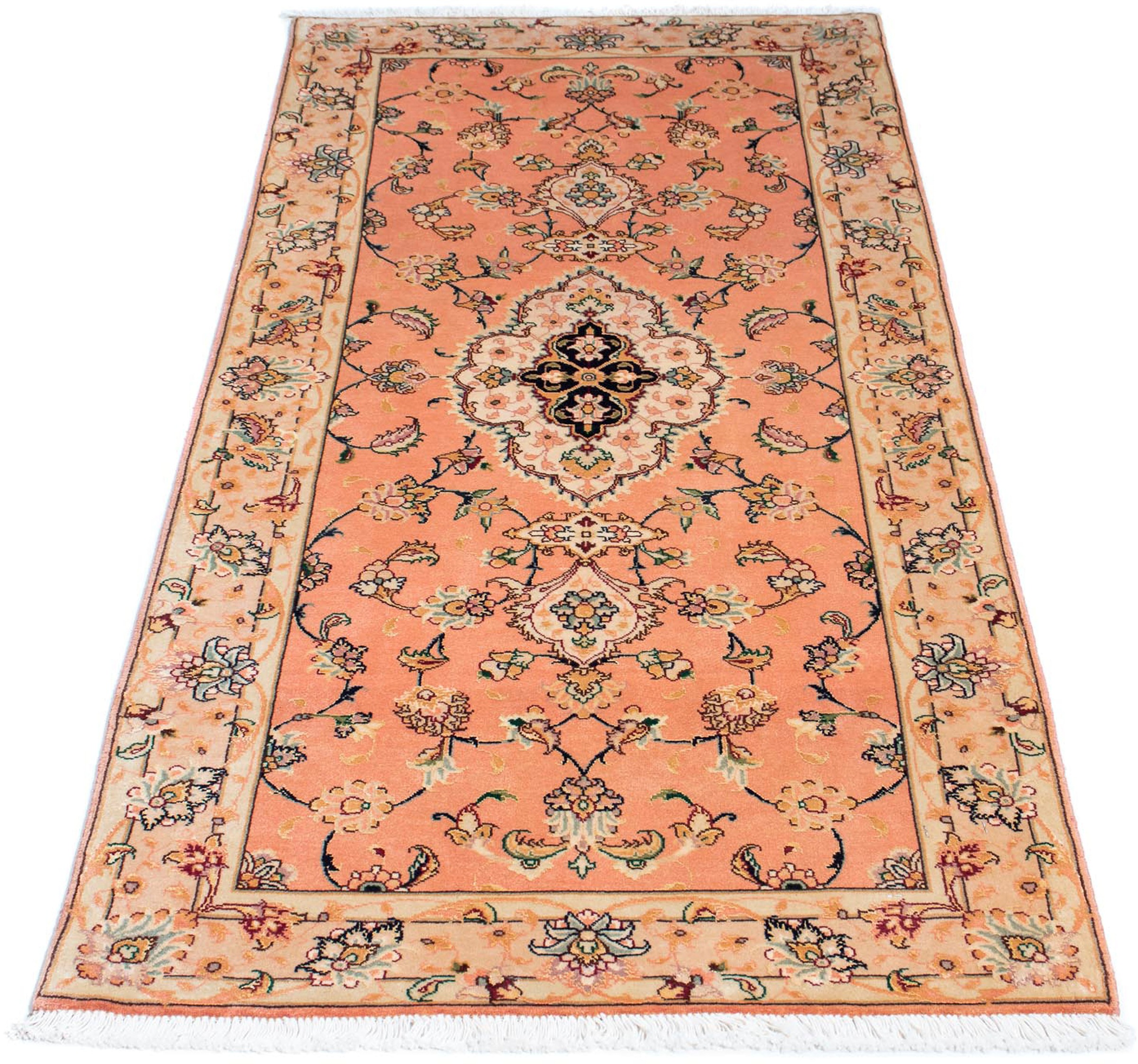 Image of morgenland Orientteppich »Perser - Täbriz - Royal - 165 x 74 cm - hellrot«, rechteckig, 7 mm Höhe, Wohnzimmer, Handgeknüpft, Einzelstück mit Zertifikat bei Ackermann Versand Schweiz