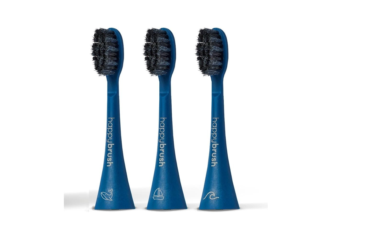 Image of happybrush Aufsteckbürste "ECO VIBE 3 3 Stück"