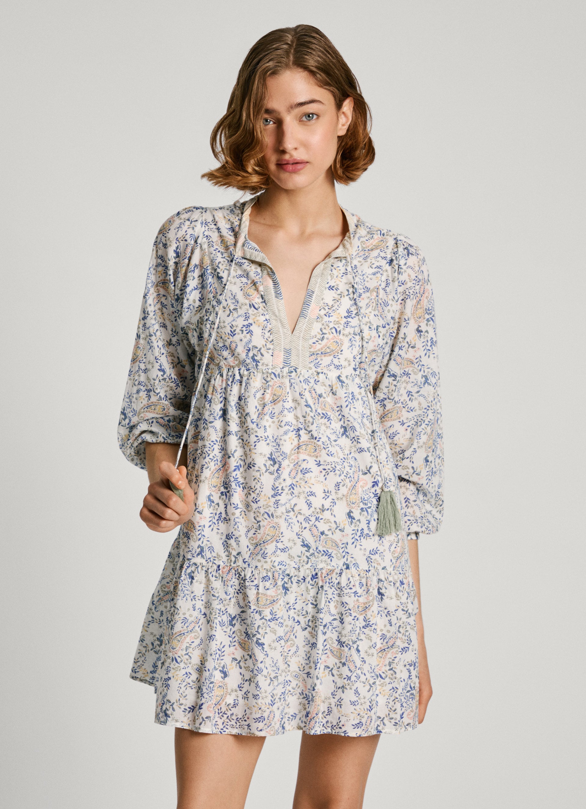 Pepe Jeans Tunikakleid »MAISIE«, mit Paisley-Print, Baumwollqualität