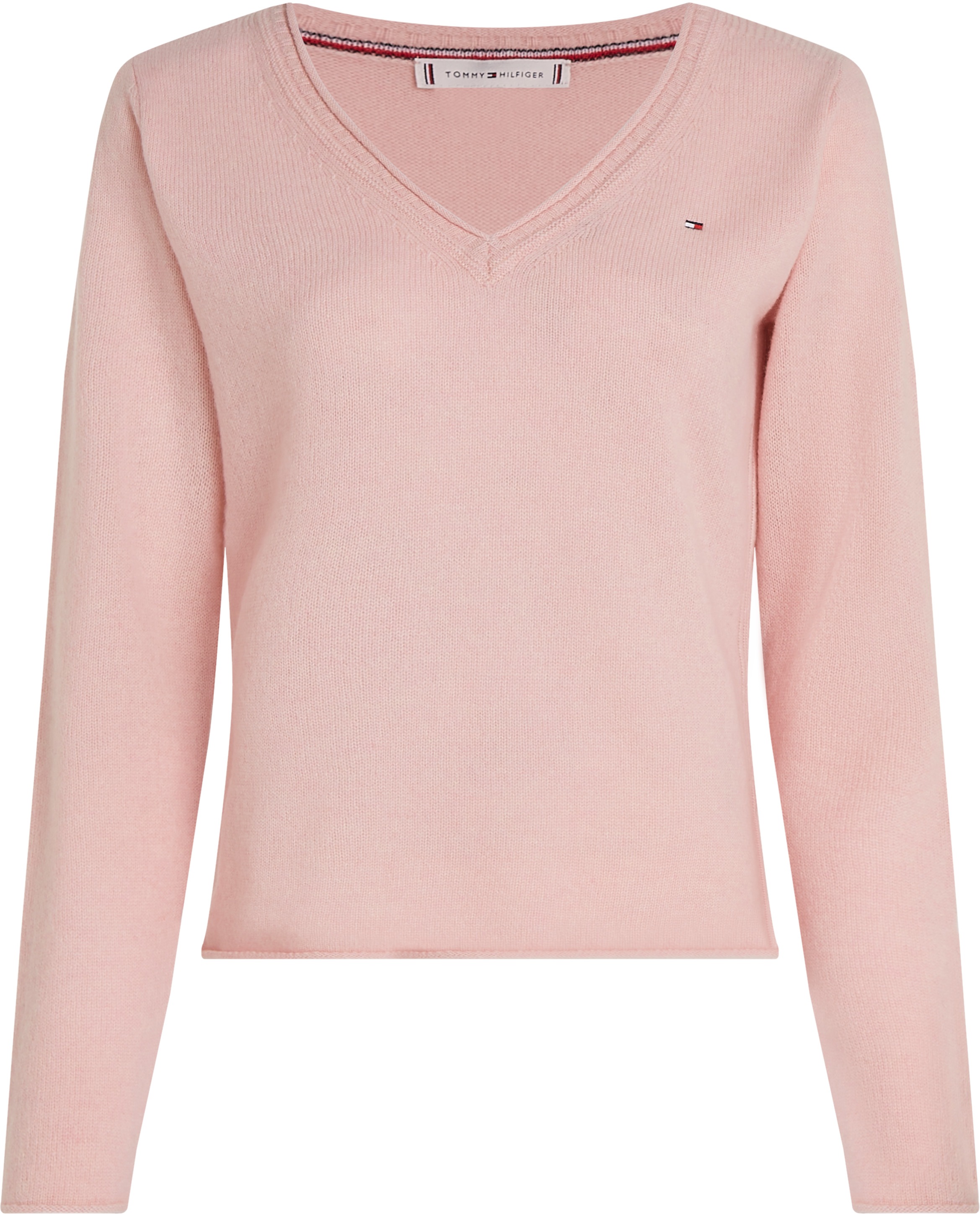 Tommy Hilfiger Strickpullover »SOFT WOOL V-NK SWEATER«, aus reiner Wolle