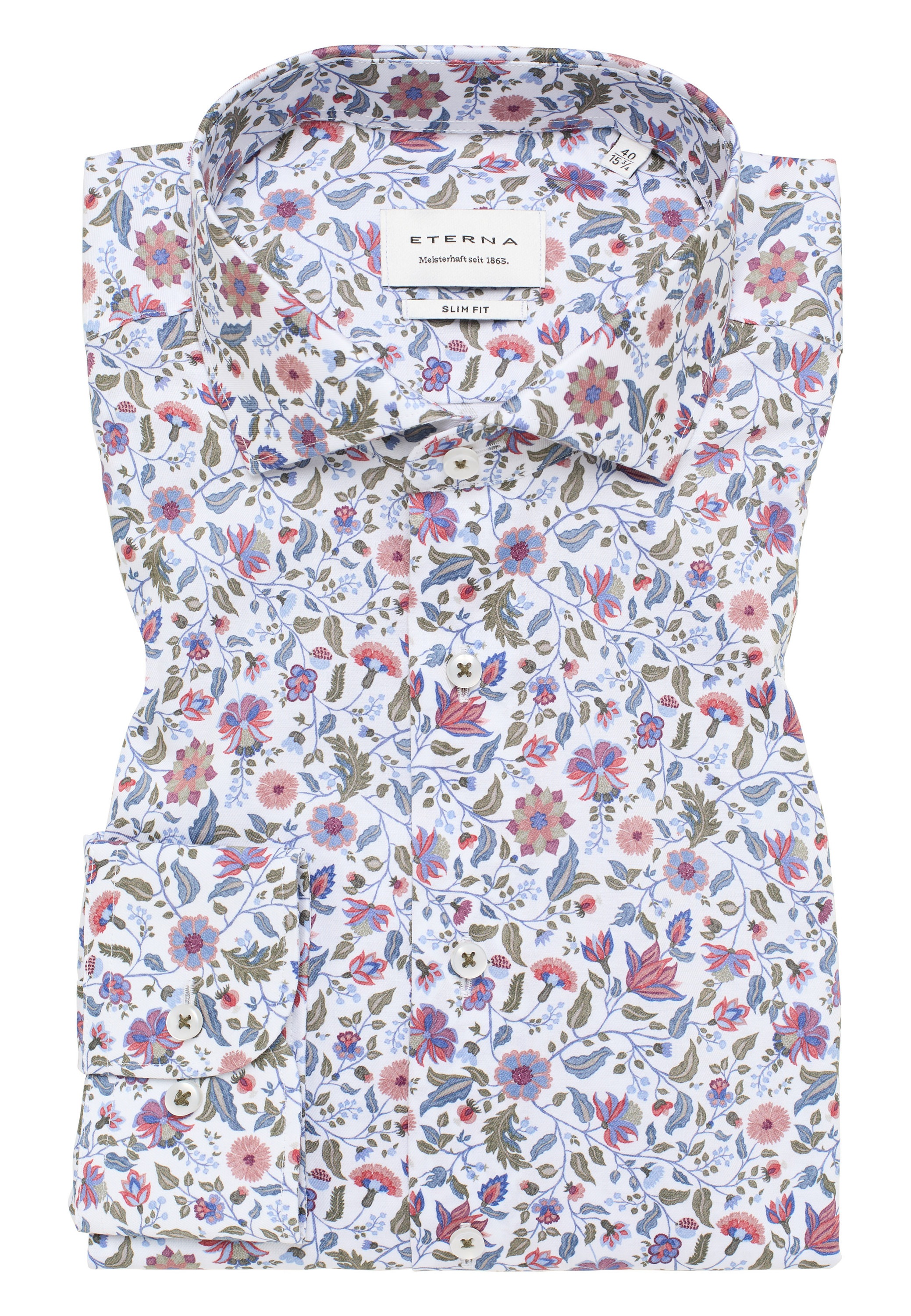 Eterna Langarmhemd »SLIM FIT« NON IRON (bügelfrei)