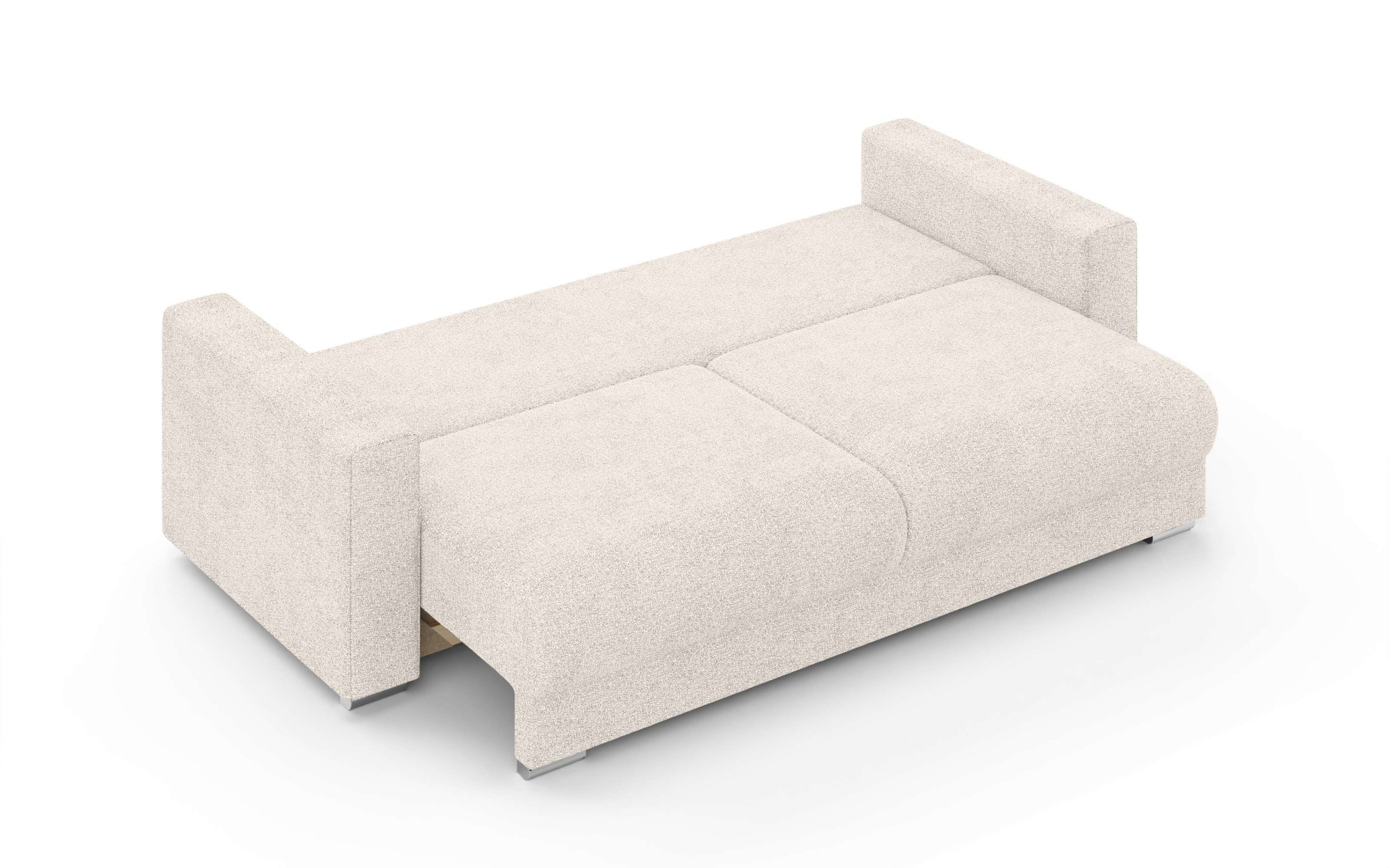 INOSIGN 3-Sitzer »Stevinson Schlafsofa mit Bettkasten, Masse B/H/T: 229/87/97 cm«, mit Wellenunterfederung, 2 Rückenkissen und 2 Zierkissen