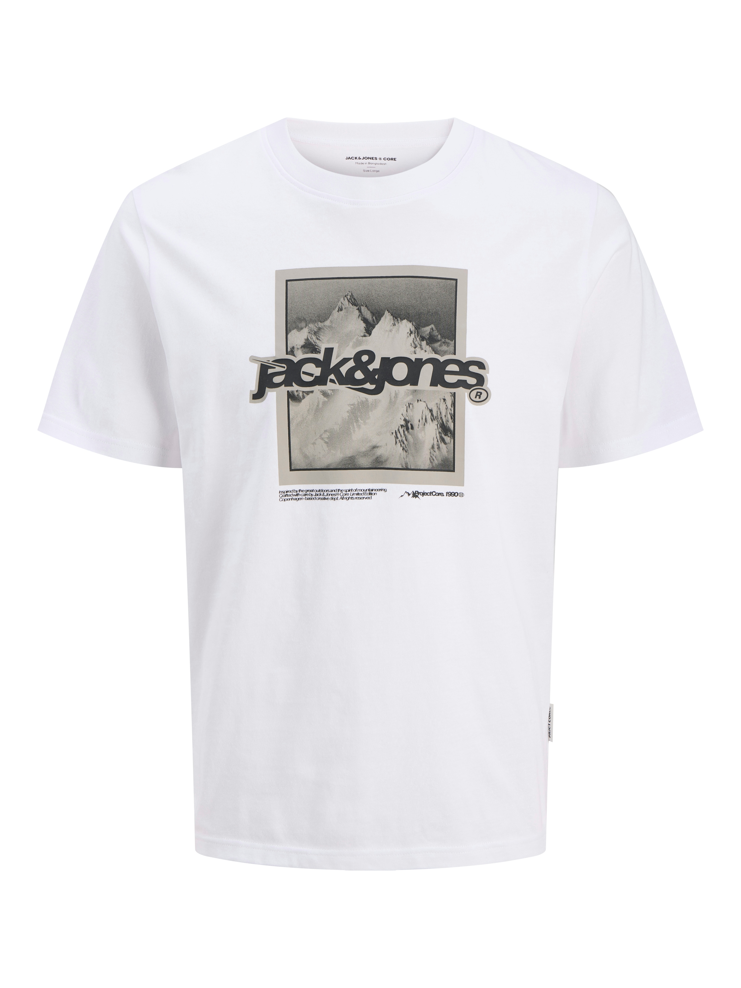 Image of Jack & Jones PlusSize Kurzarmshirt "JCOFLARE BRANDING TEE SS CREW NECK PLS"