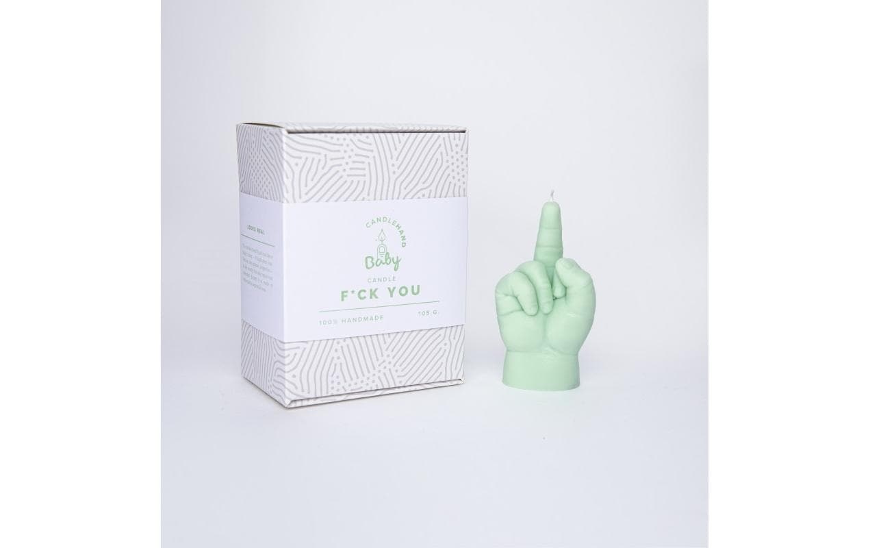 Formkerze »Mandatus Candle Hand Baby F*ck You«