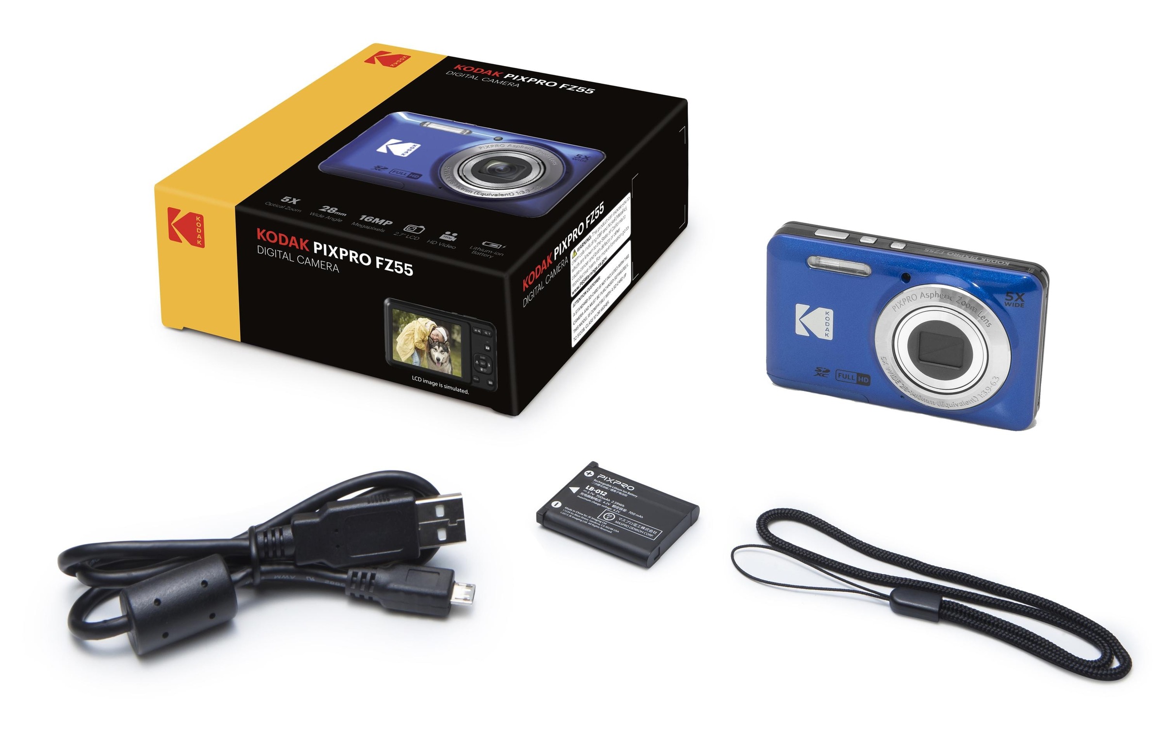 Kodak Kompaktkamera »PixPro FZ55«, 16 MP, 5 fachx opt. Zoom