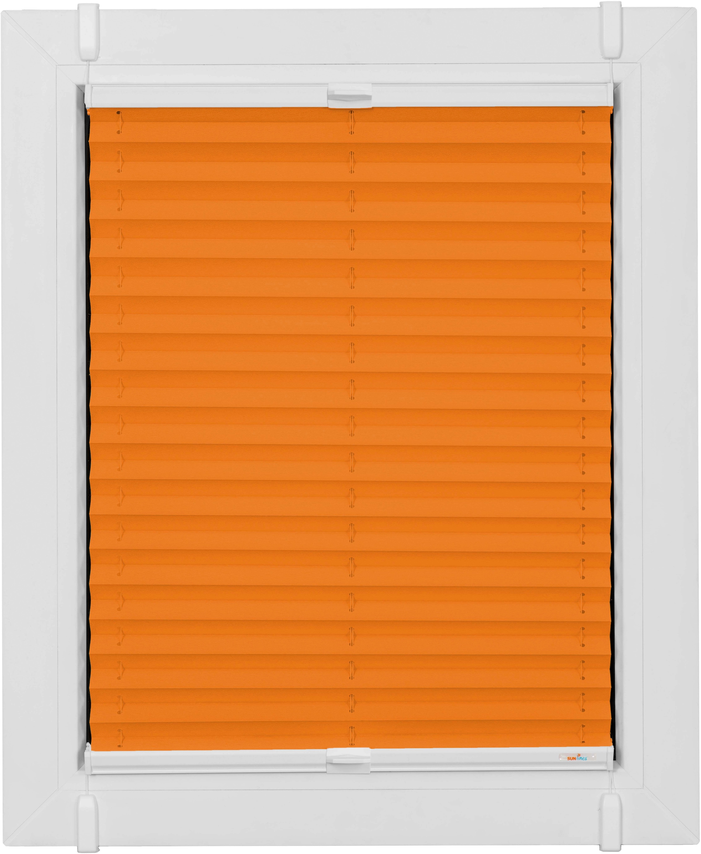 Image of sunlines Plissee »One Size Style Crepe«, blickdicht, ohne Bohren, verspannt, Zubehörfarbe weiss, zum Klemmen bei Ackermann Versand Schweiz