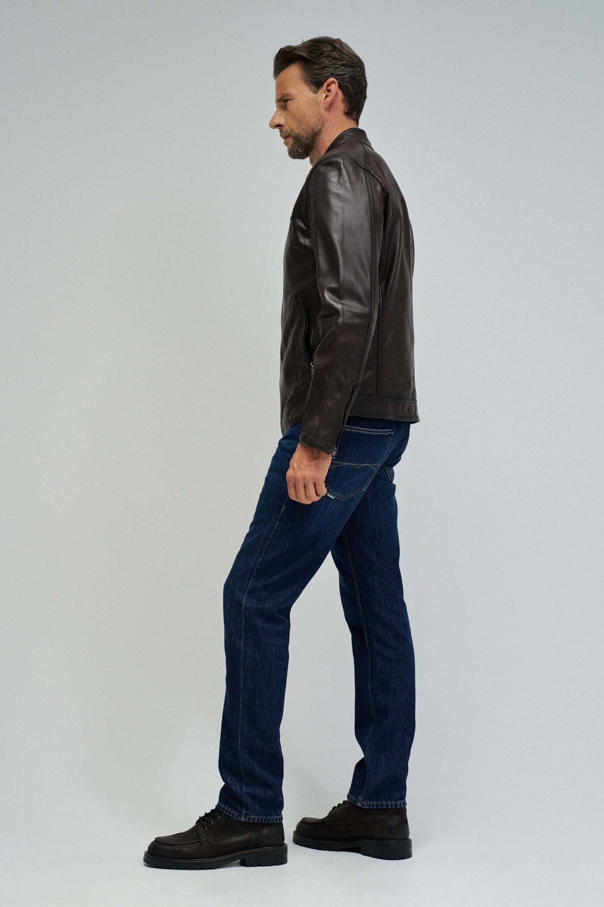 Salsa Veste en cuir »Salsa Jeans Lederjacke Biker«