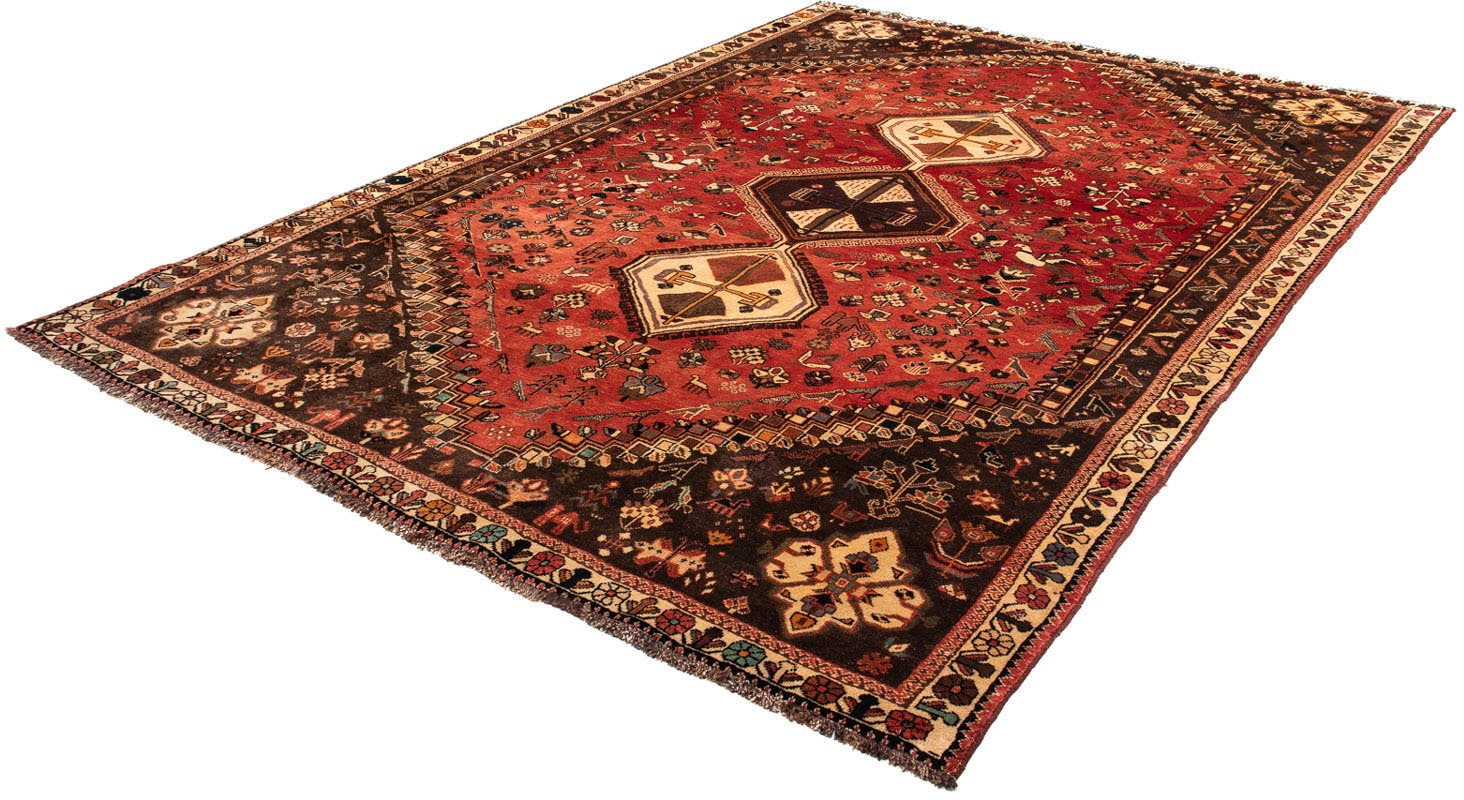 Image of morgenland Orientteppich »Perser - Nomadic - 304 x 206 cm - dunkelrot«, rechteckig, 10 mm Höhe, Wohnzimmer, Handgeknüpft, Einzelstück mit Zertifikat bei Ackermann Versand Schweiz