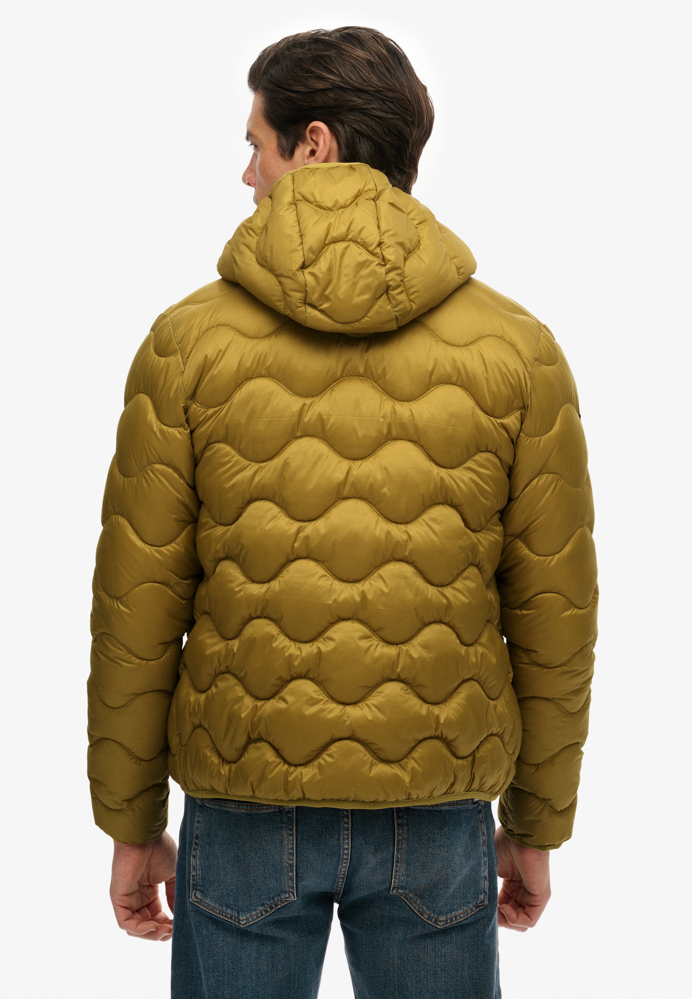 Superdry Veste matelassée »HOODED QUILTED WAVE PADDED JKT« mit Kapuze