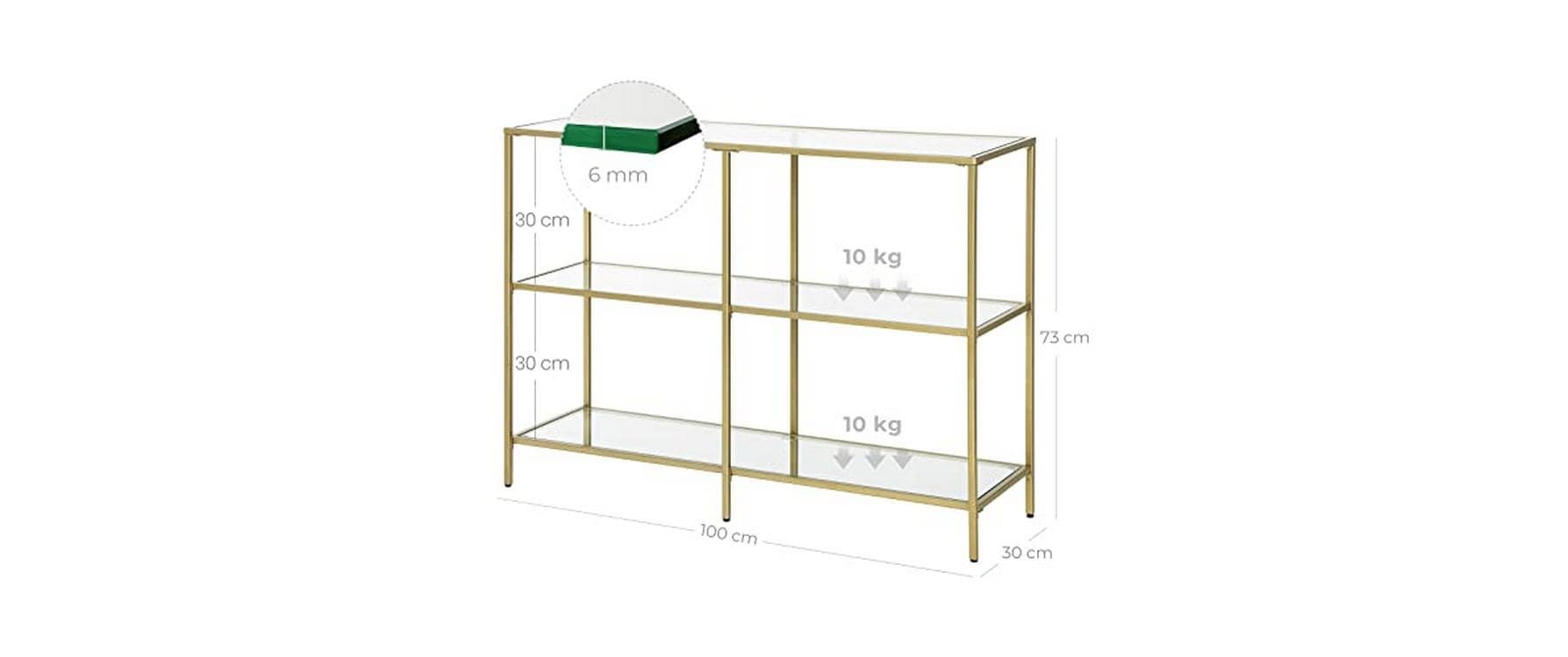 VASAGLE Sideboard »100 x 30 x 73 cm«
