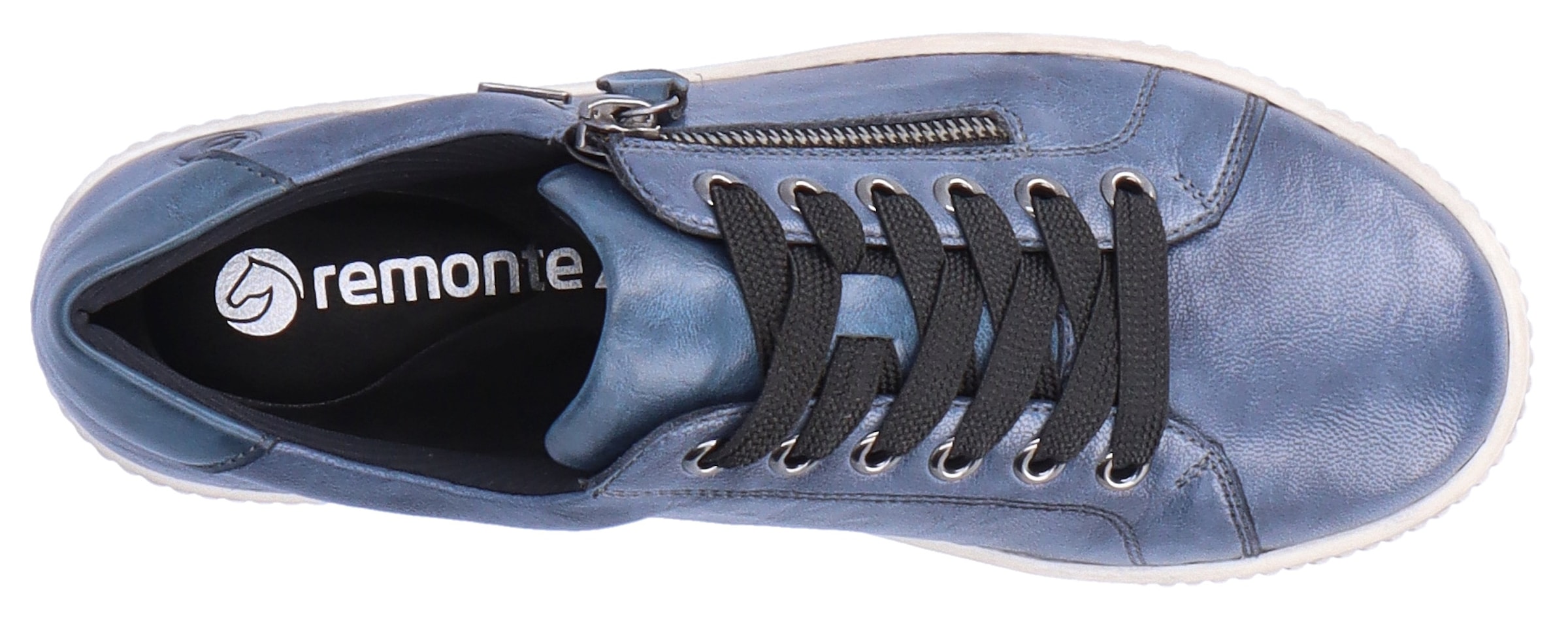 Remonte Plateausneaker, Freizeitschuh, Halbschuh, Schnürschuh mit Aussenreissverschluss